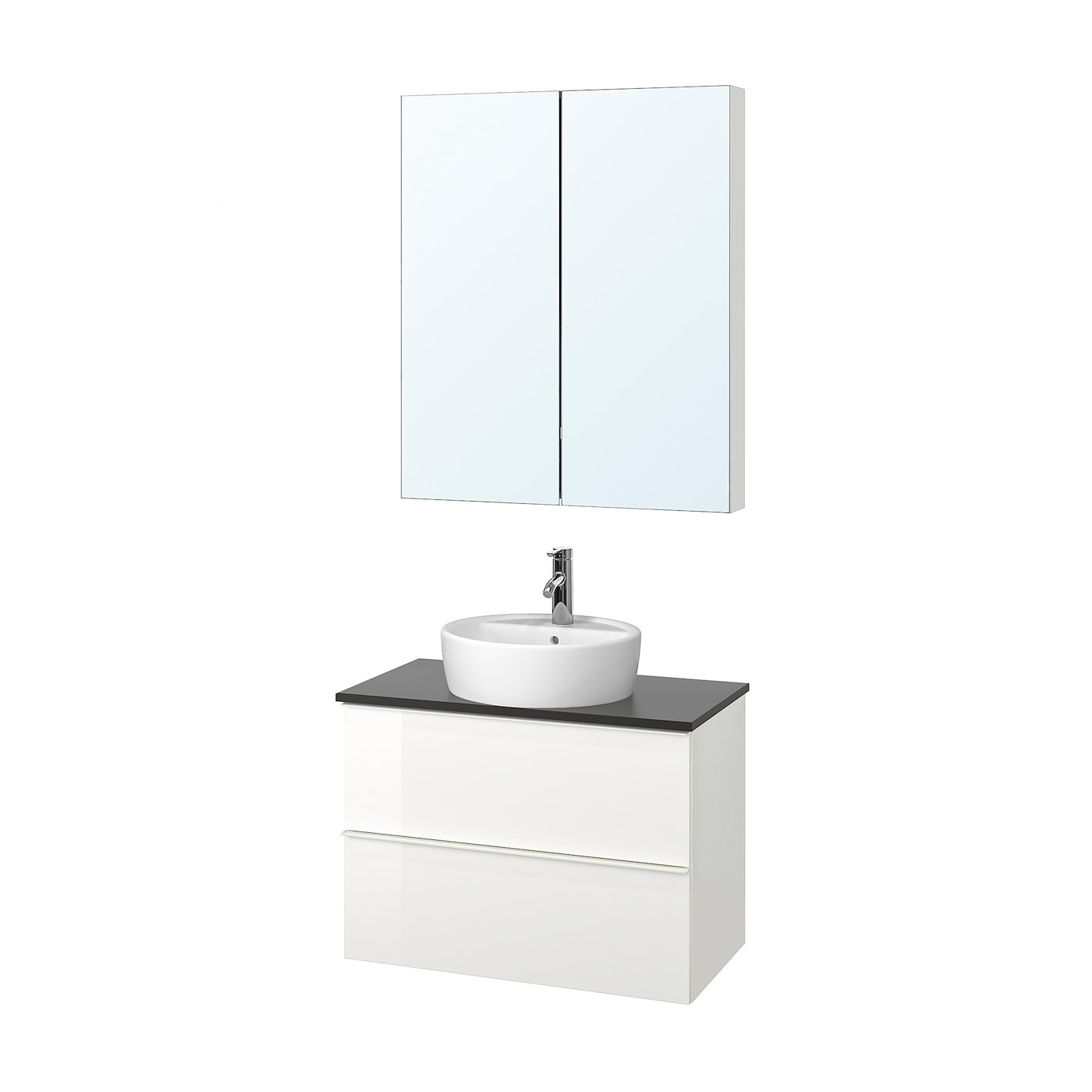 GODMORGON/TOLKEN / TÖRNVIKEN Bathroom furniture, set of 5