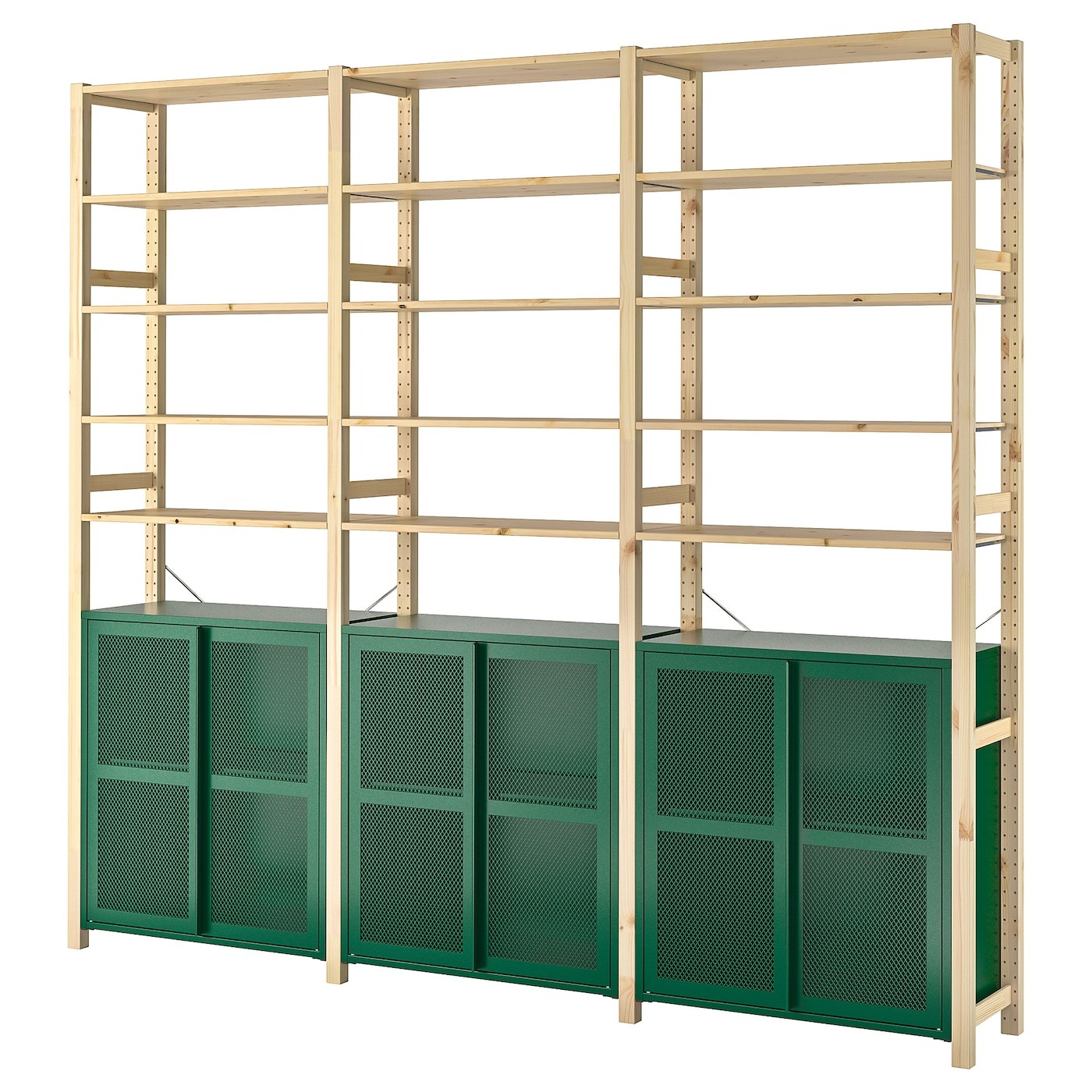 IVAR 3 sections/cabinet/shelves