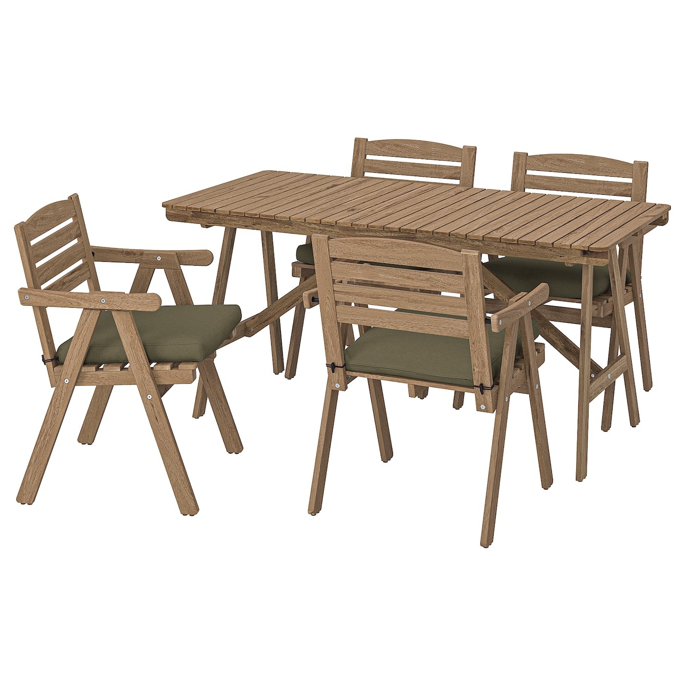 FALHOLMEN Table+4 chairs w armrests, outdoor