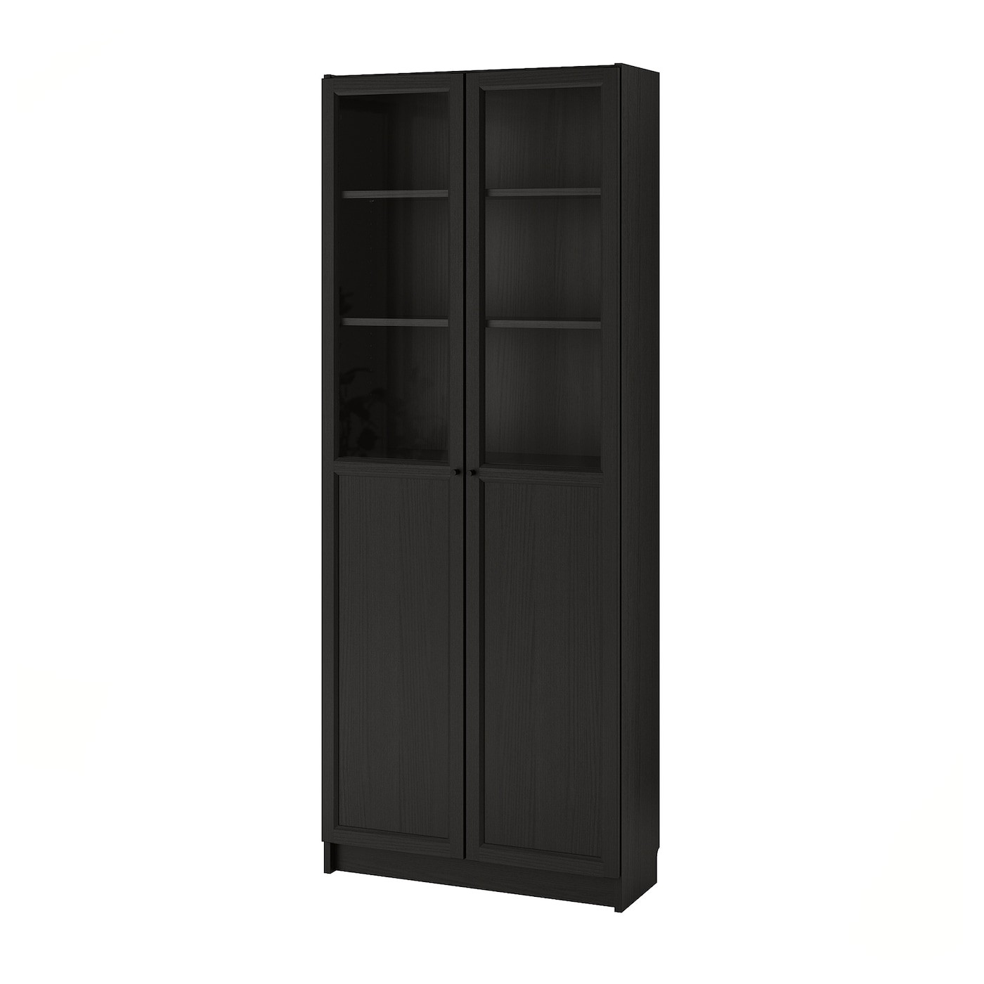 BILLY Bookcase with panel/glass doors