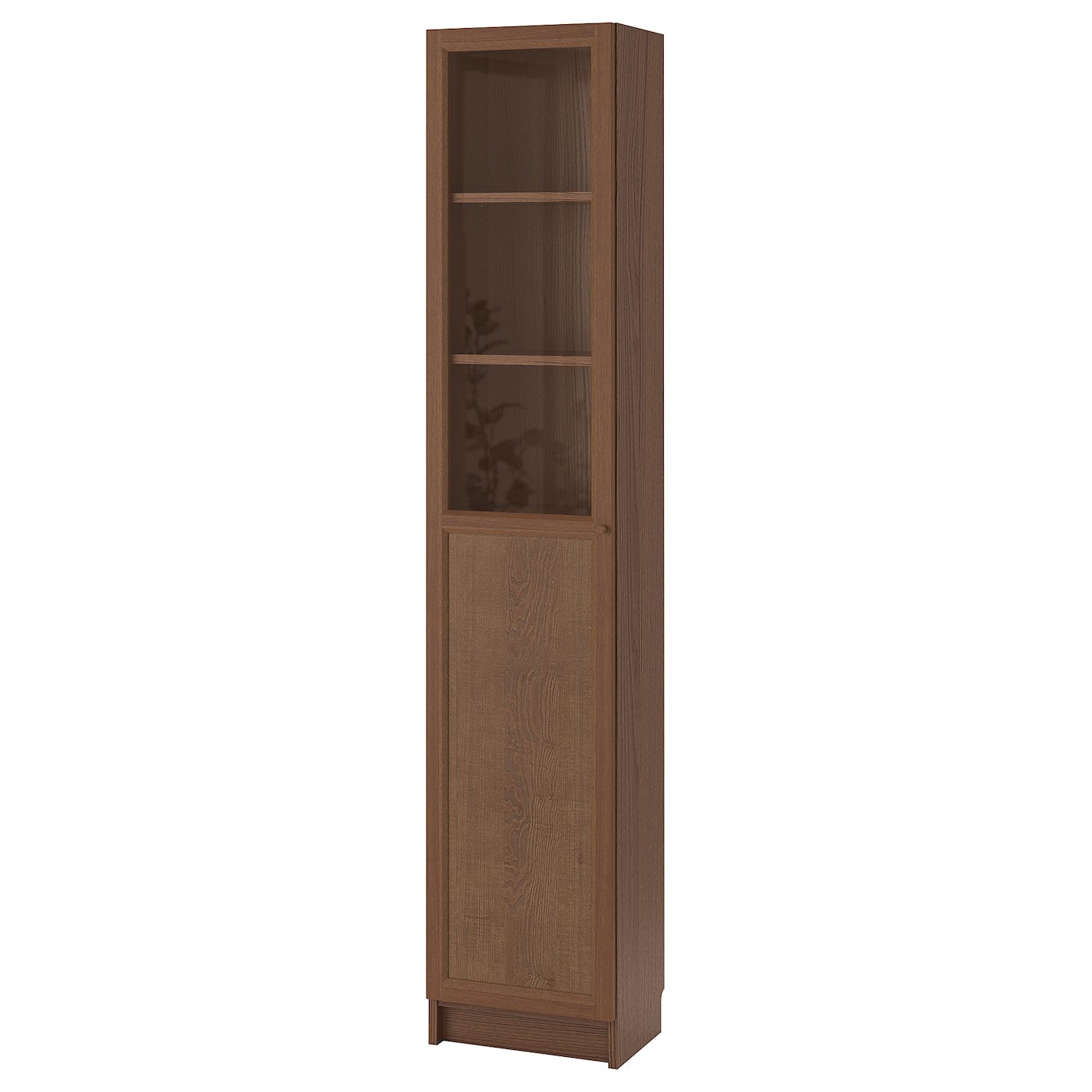 BILLY / OXBERG Bookcase with panel/glass door