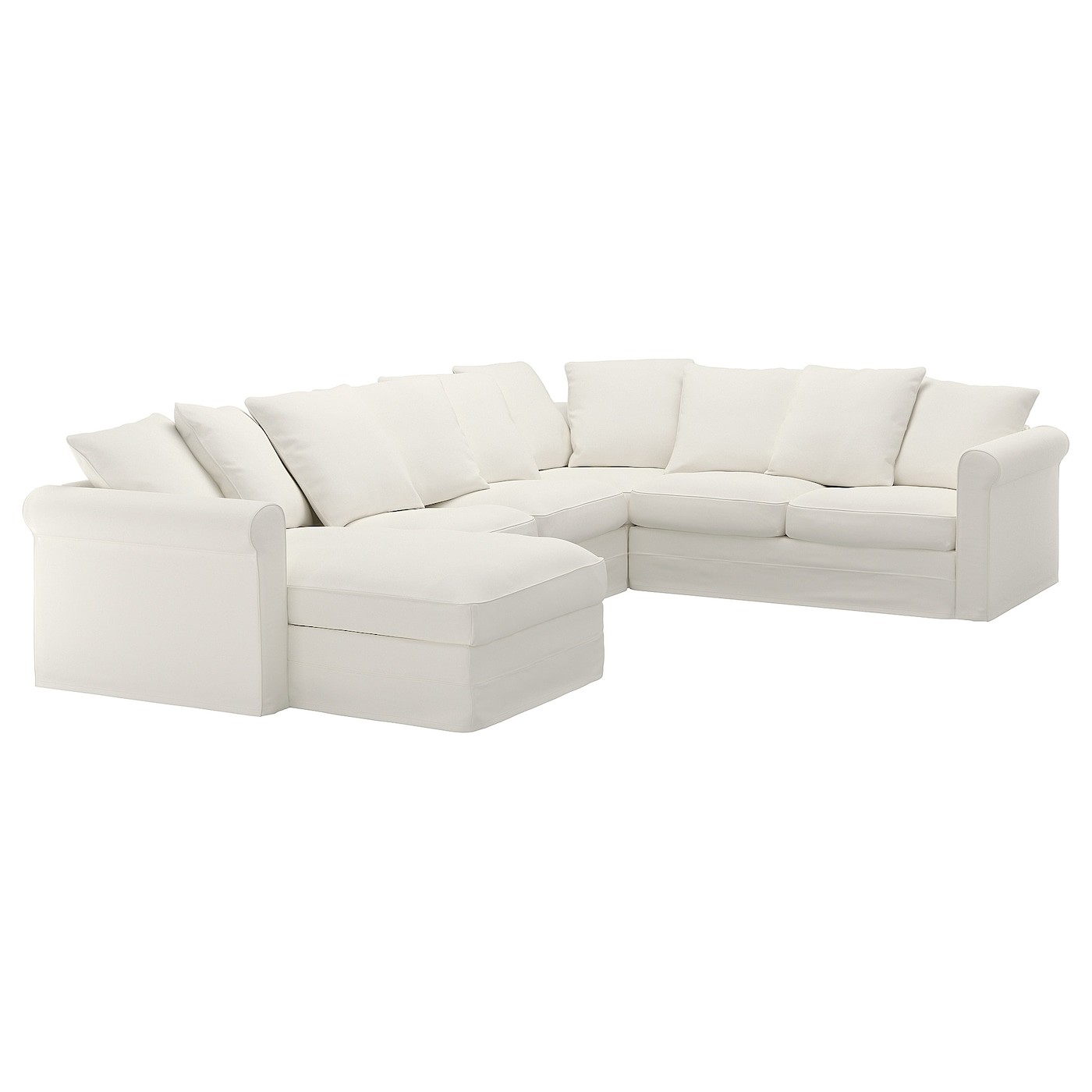 GRÖNLID Cvr crnr sofa, 5-seat w chaise lng