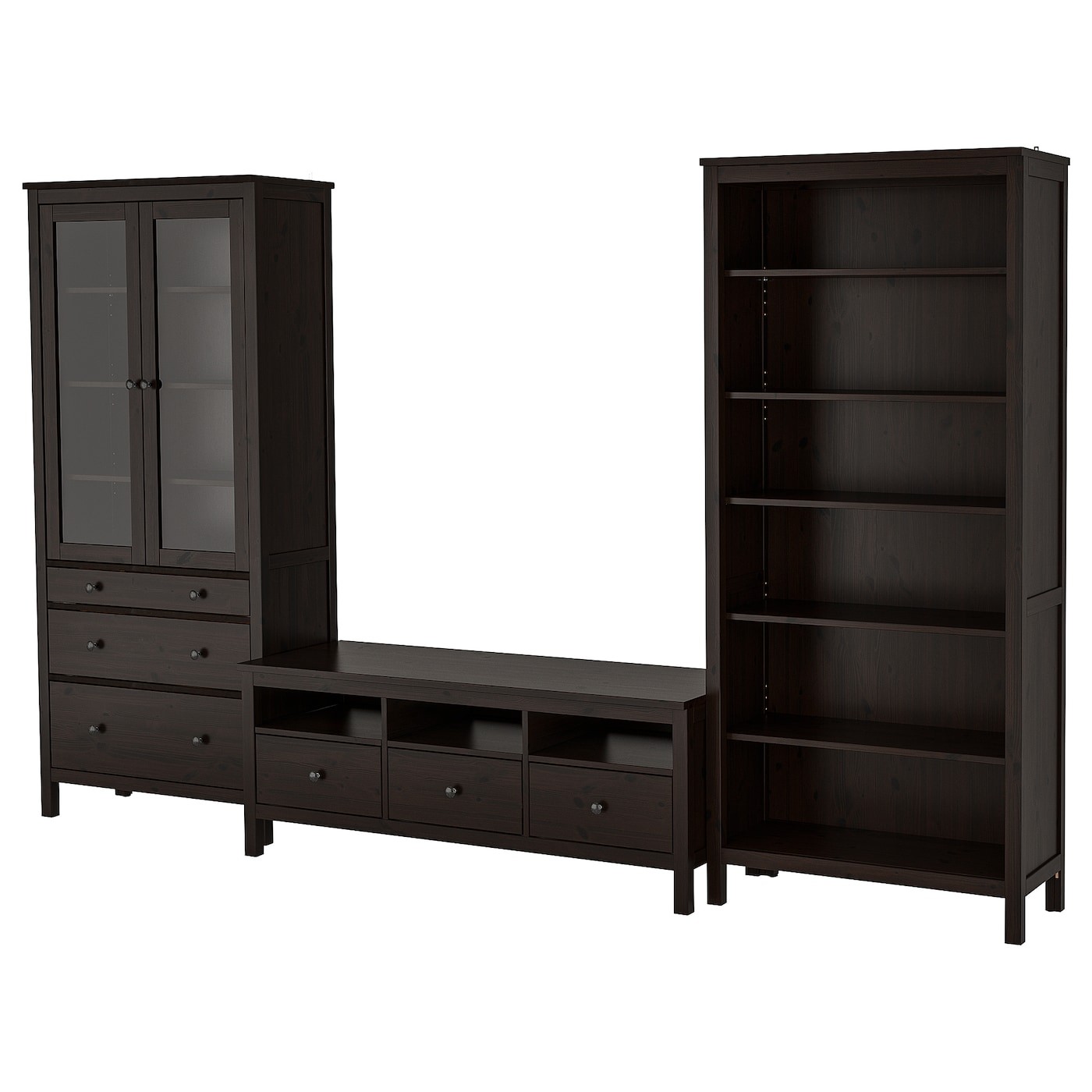 HEMNES مجموعة تخزين تليفزيون