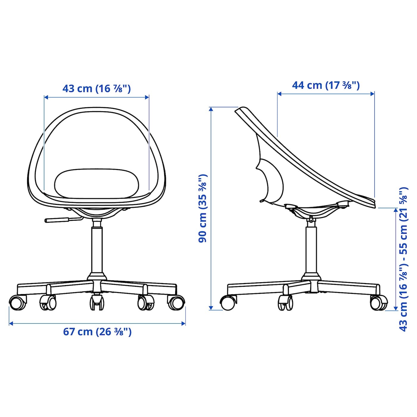 ELDBERGET / MALSKÄR Swivel chair