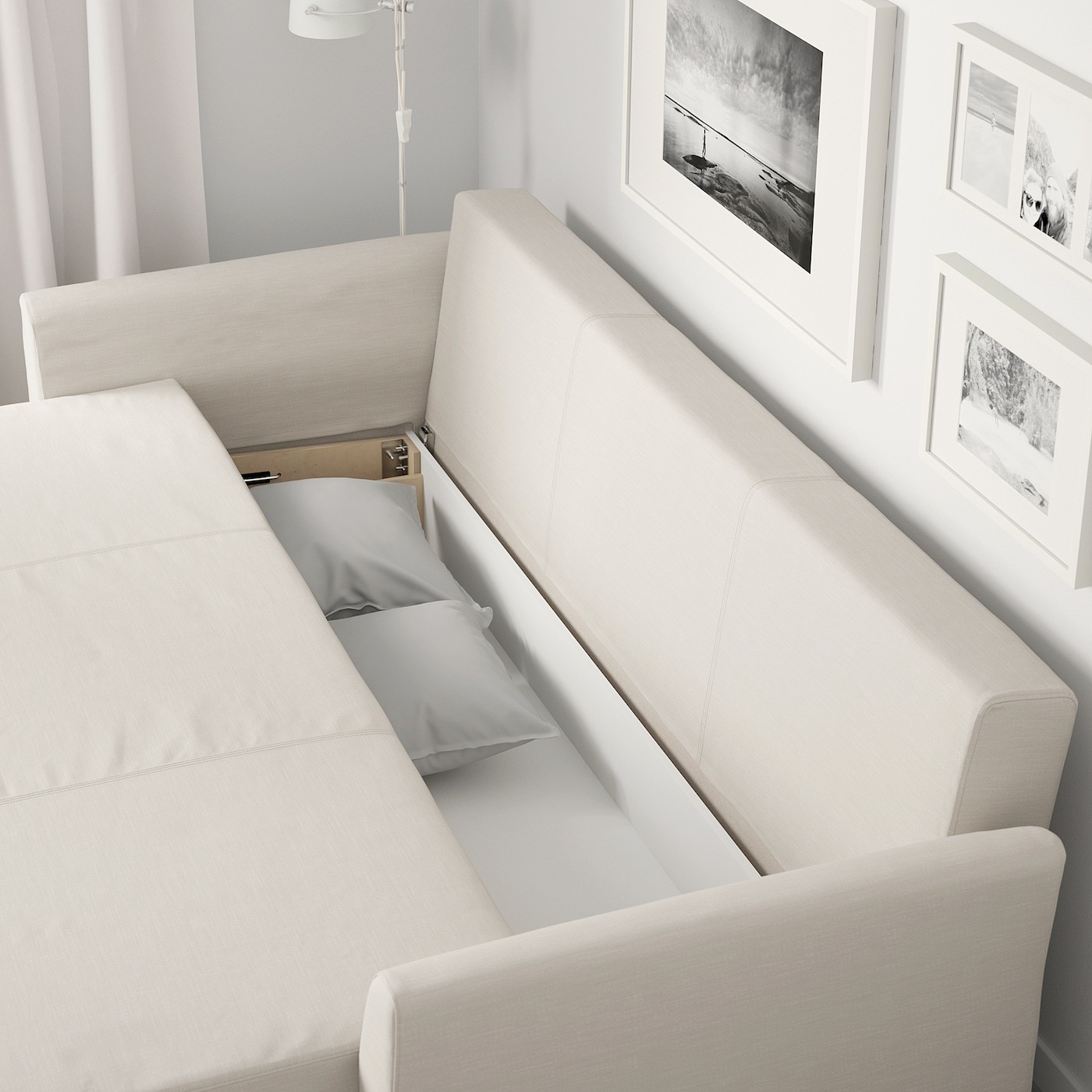 HOLMSUND Three-seat sofa-bed