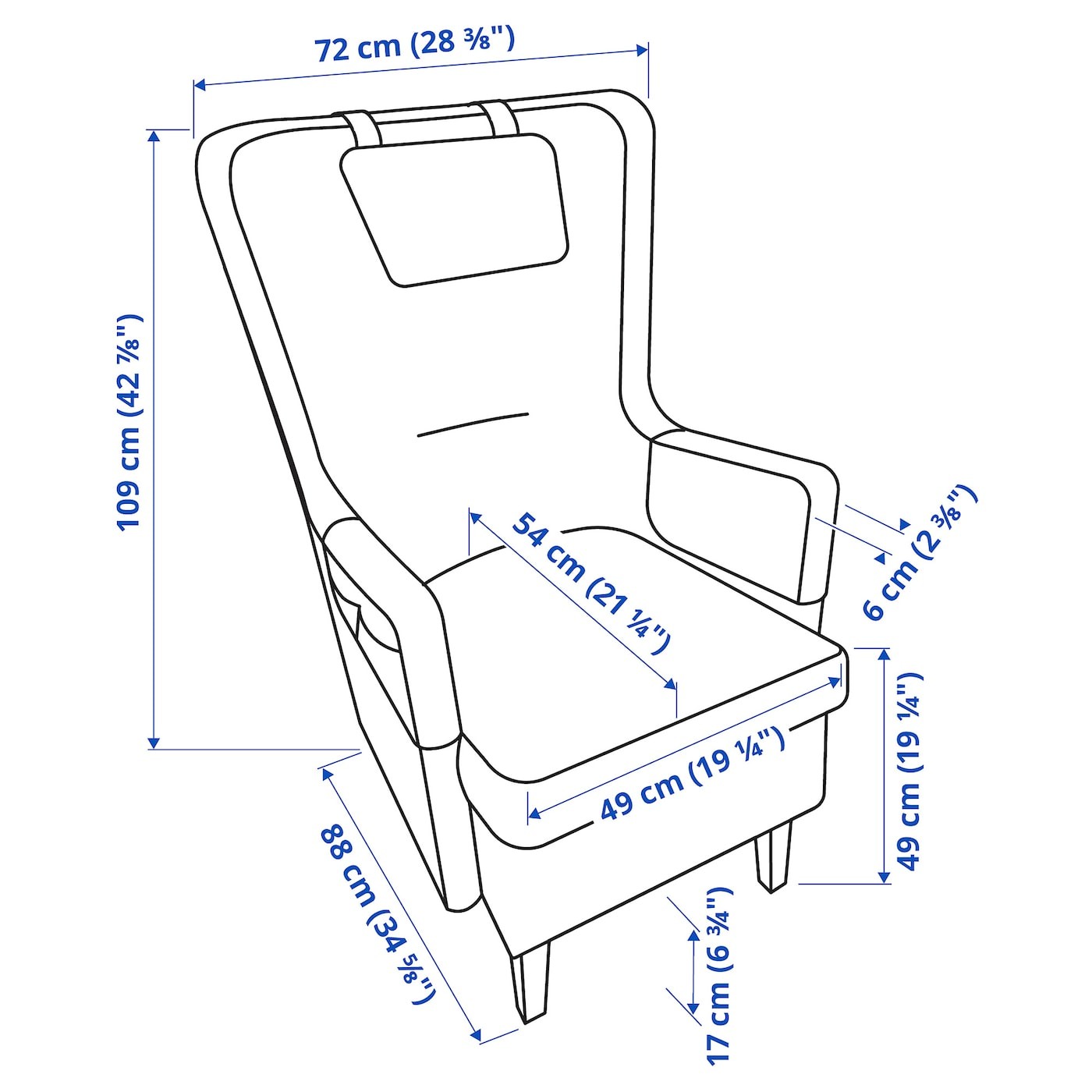 OMTÄNKSAM Armchair