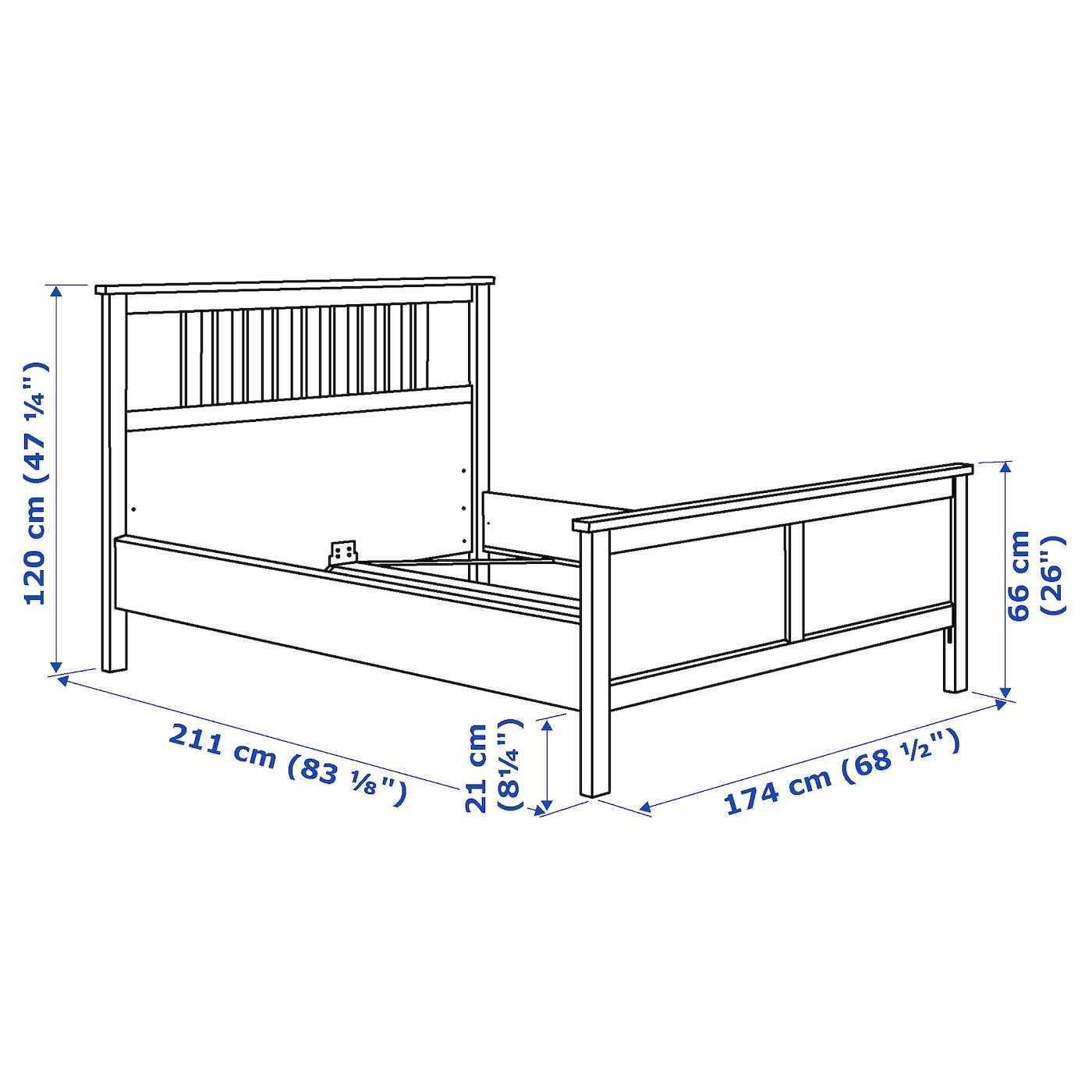 HEMNES Bed frame