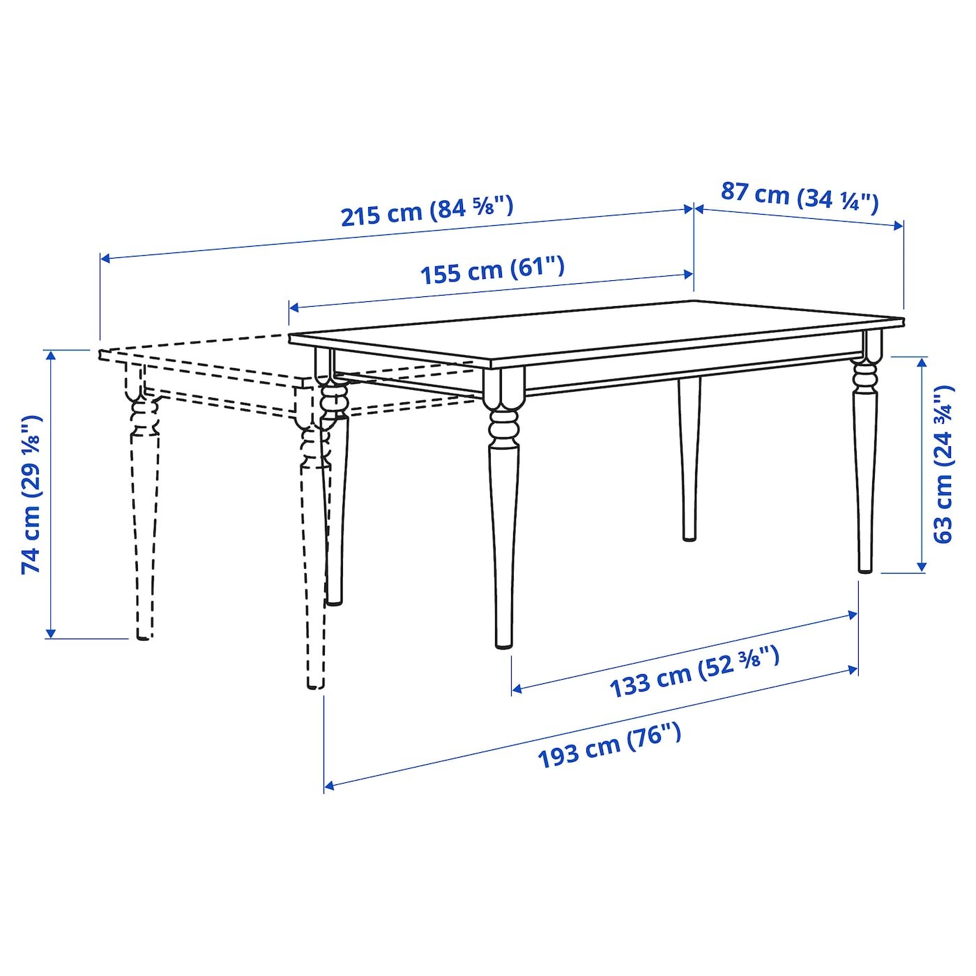 INGATORP / INGOLF Table and 4 chairs