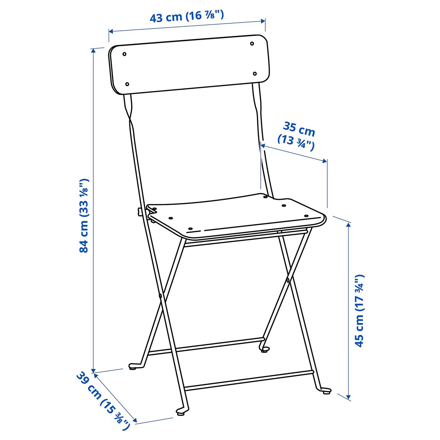 SALTHOLMEN Chair, outdoor