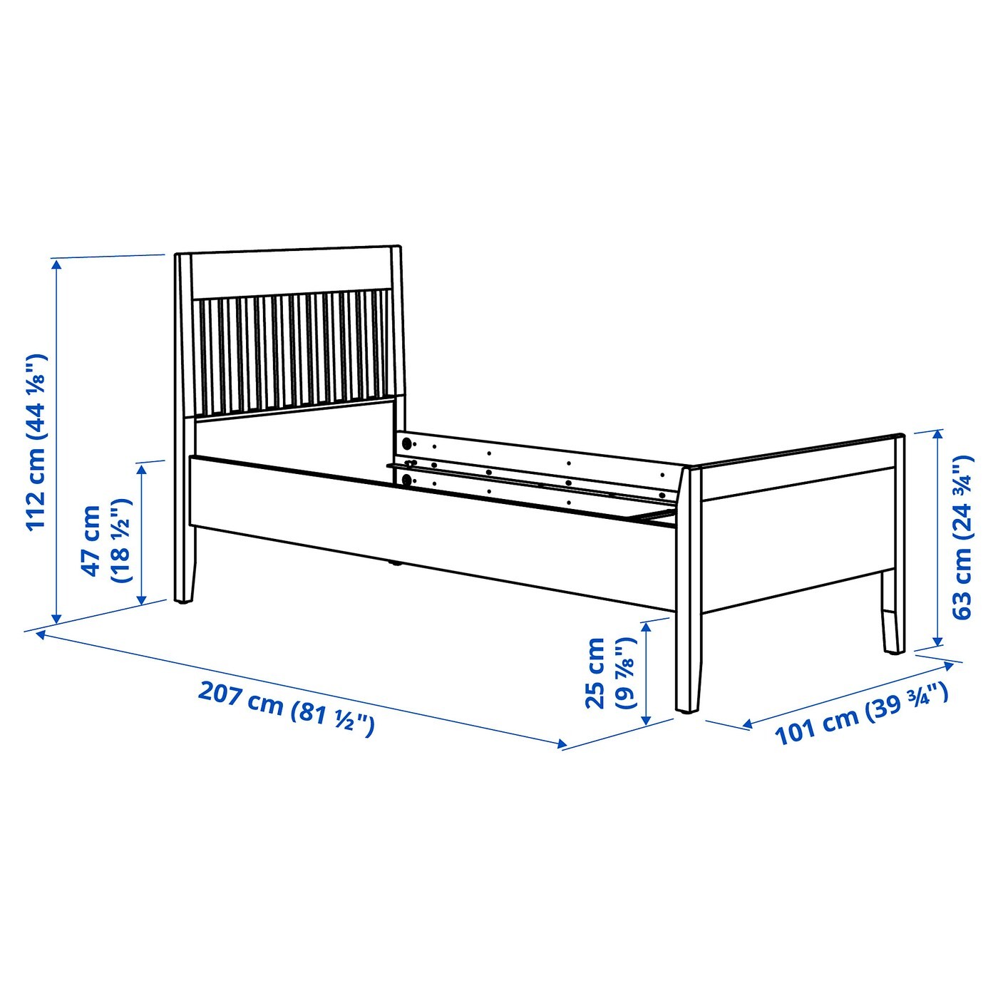 IDANÄS Bed frame