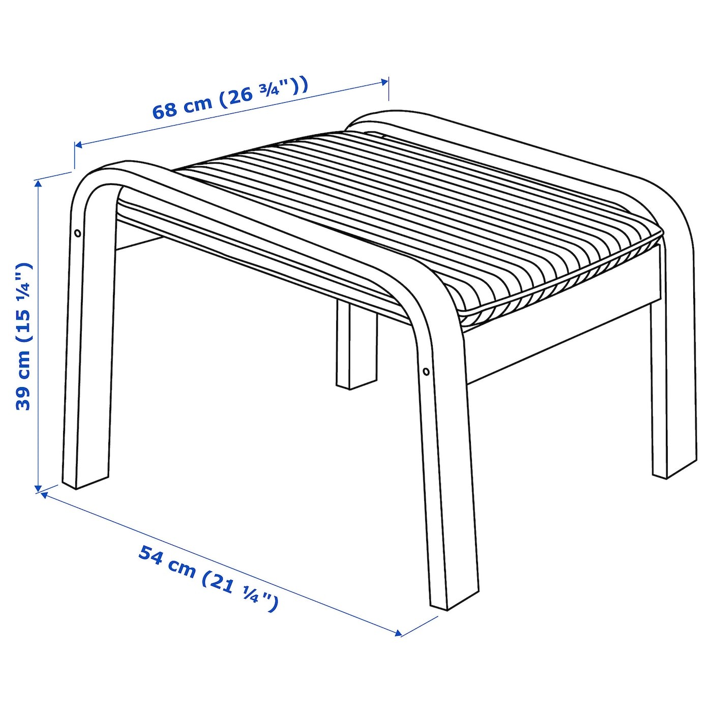 POÄNG Footstool