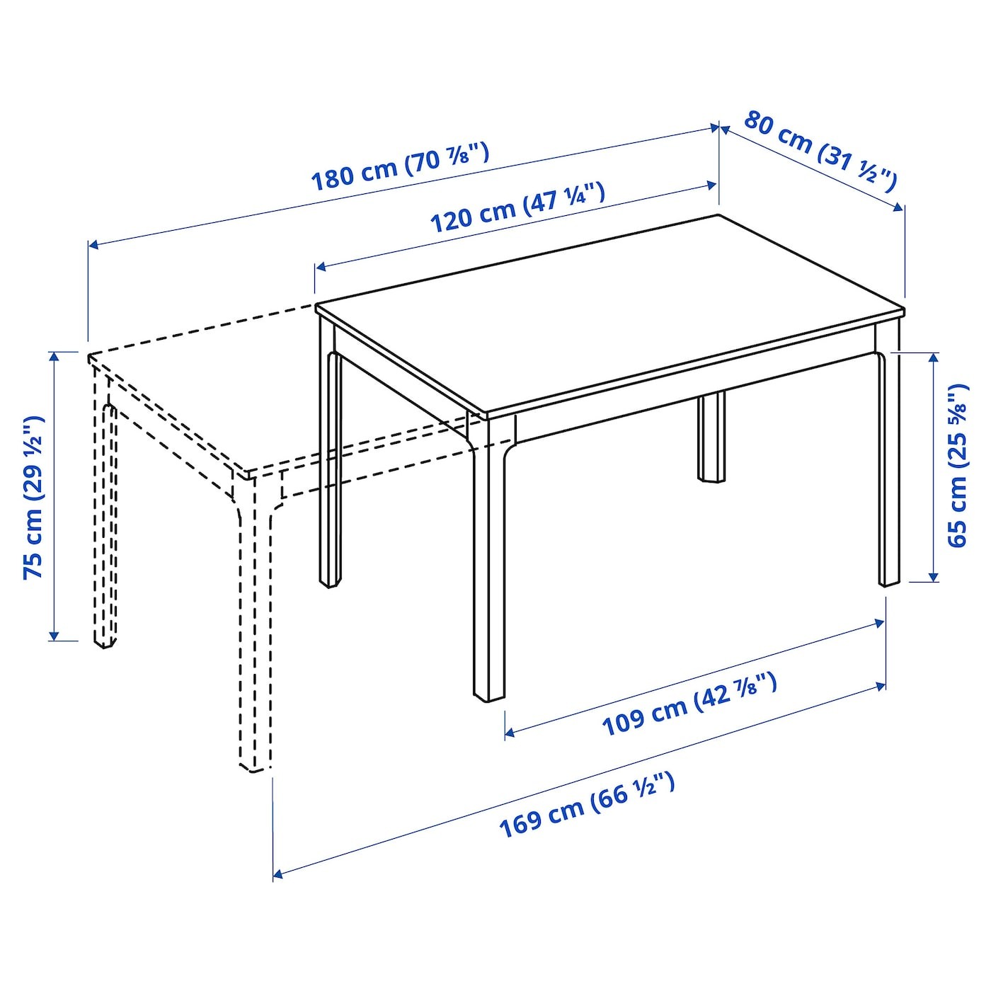 EKEDALEN / ODGER Table and 4 chairs