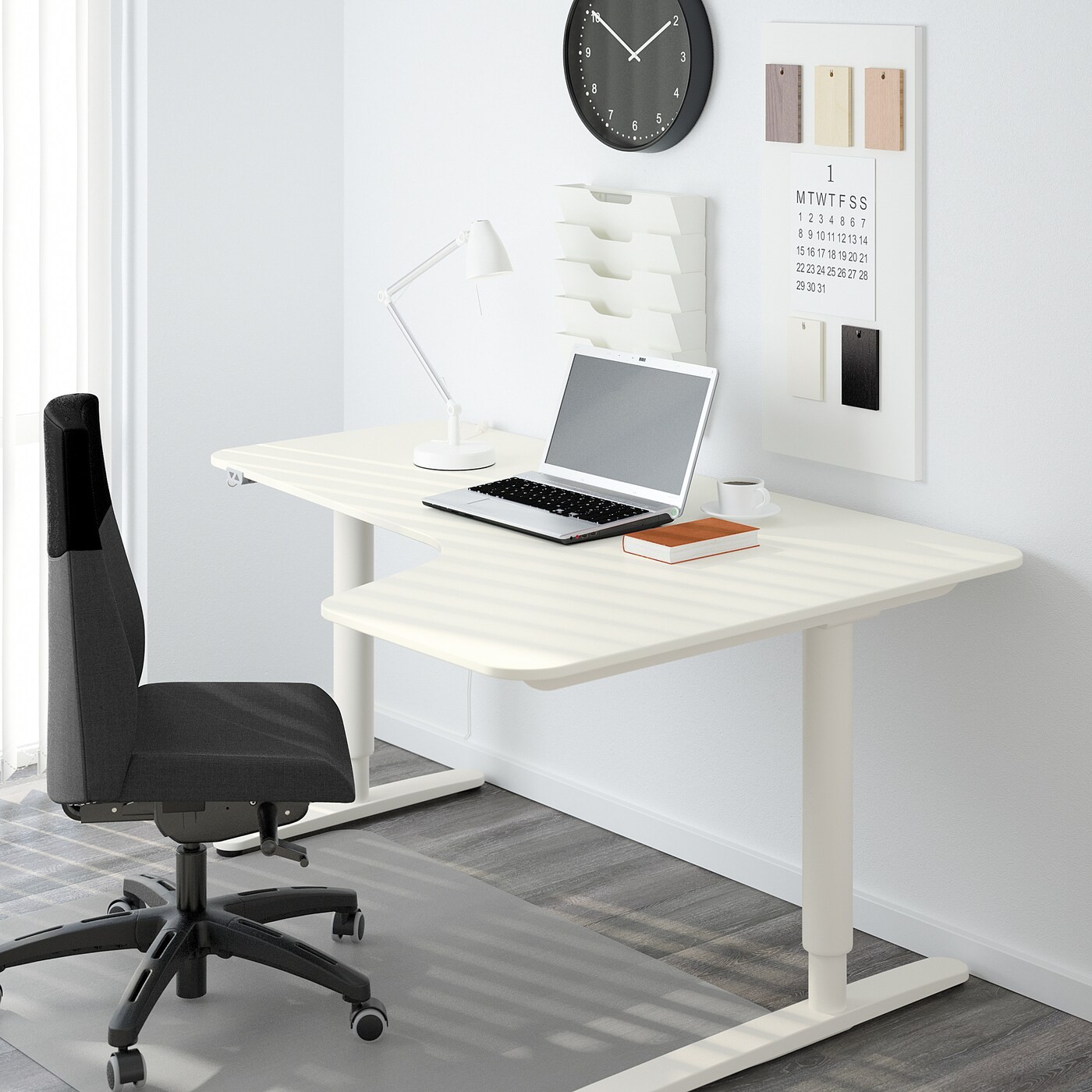 BEKANT Corner desk right sit/stand