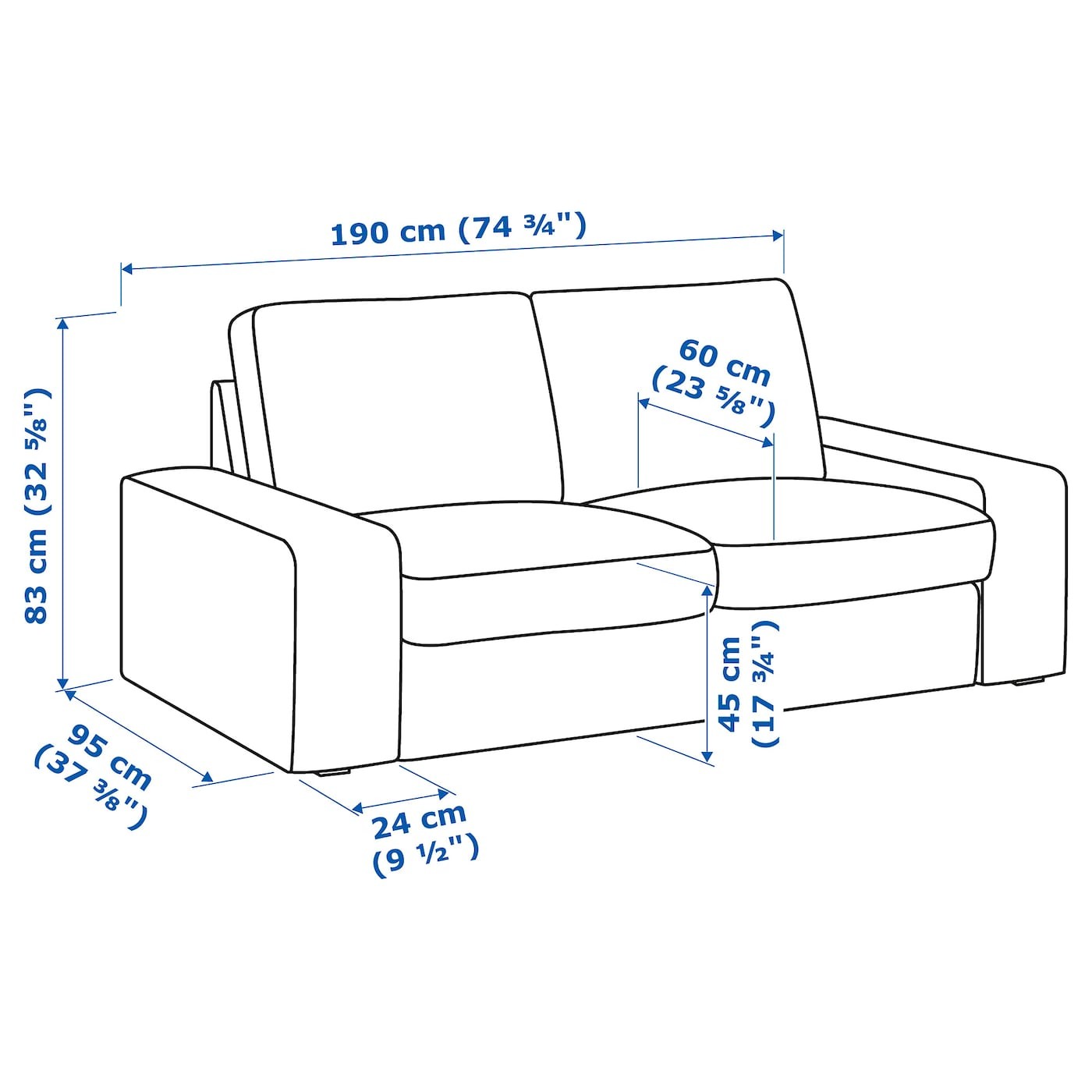 KIVIK Two-seat sofa