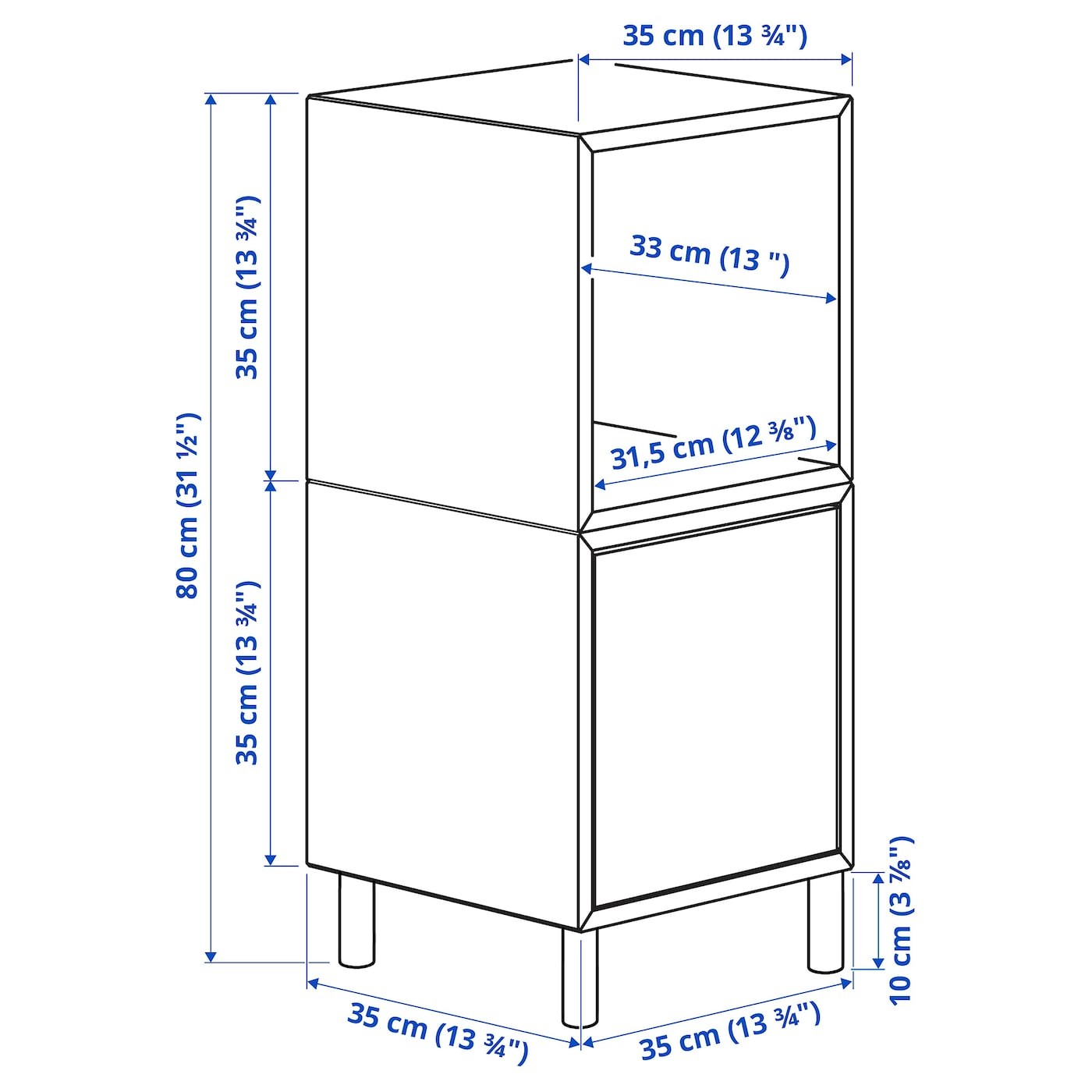 EKET Cabinet combination with legs