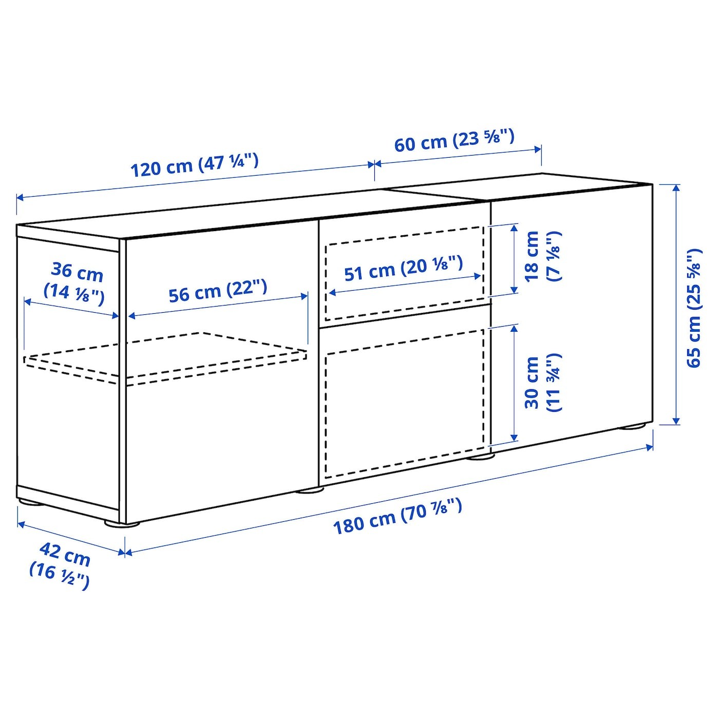 BESTÅ Storage combination with drawers