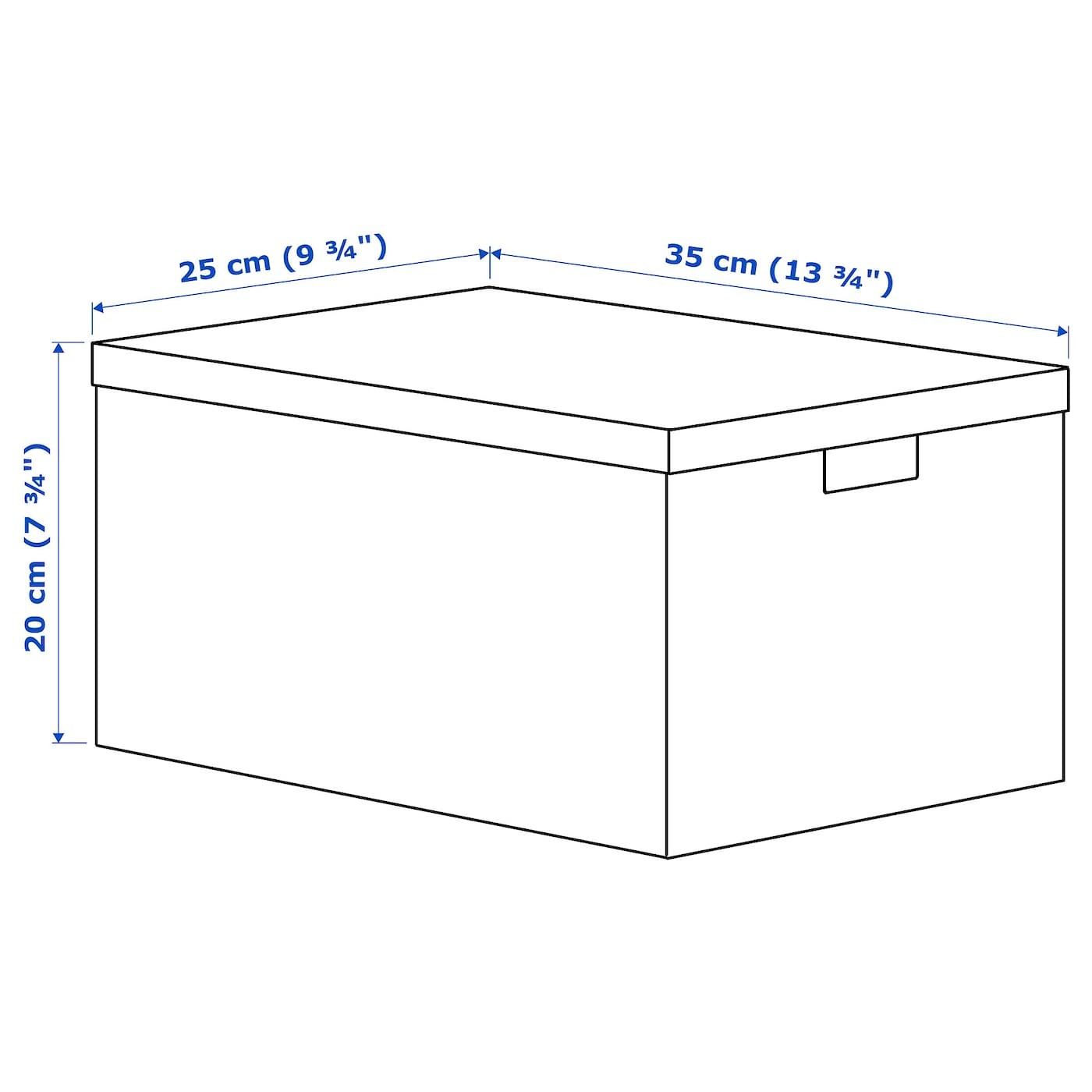 TJENA Storage box with lid