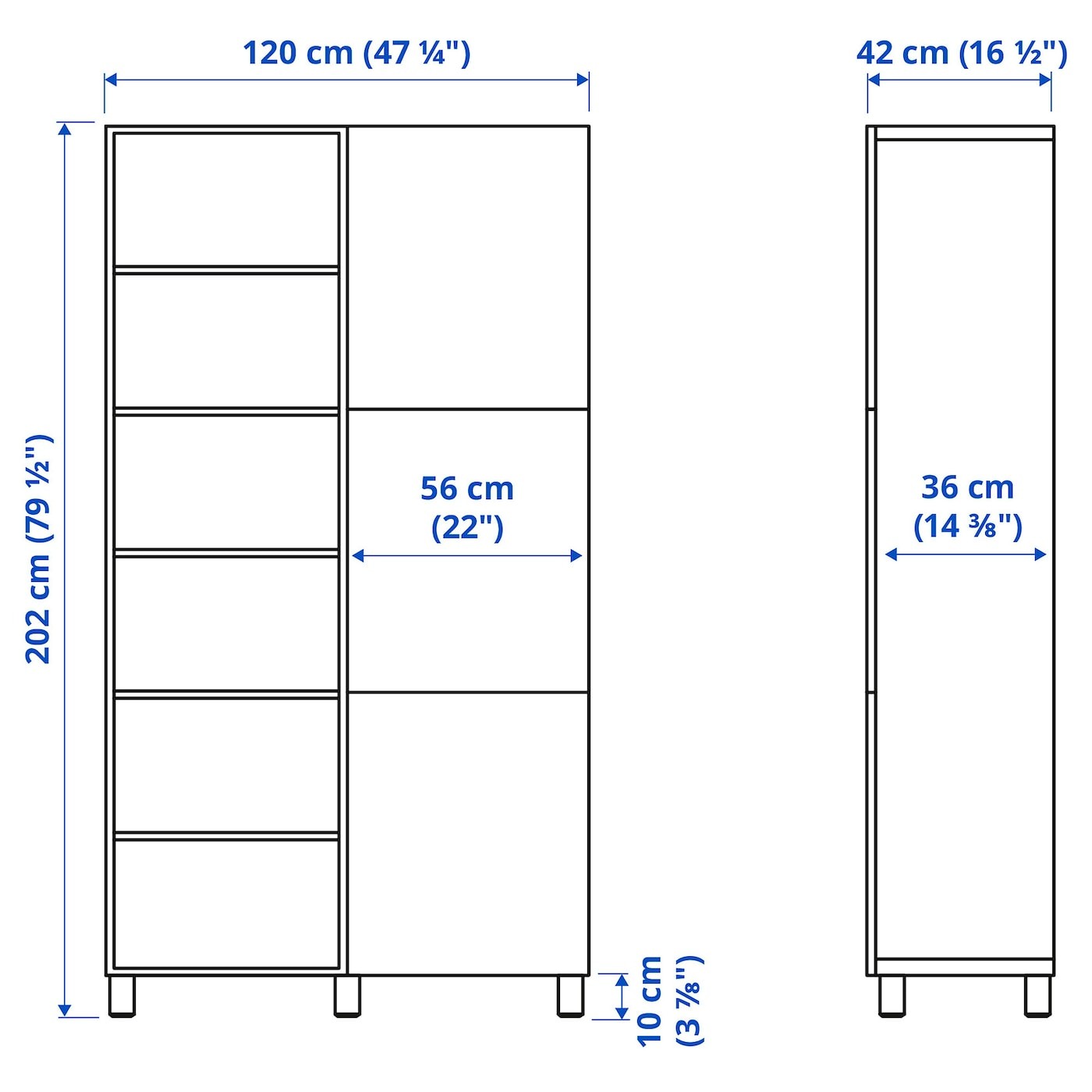 BESTÅ Storage combination with doors