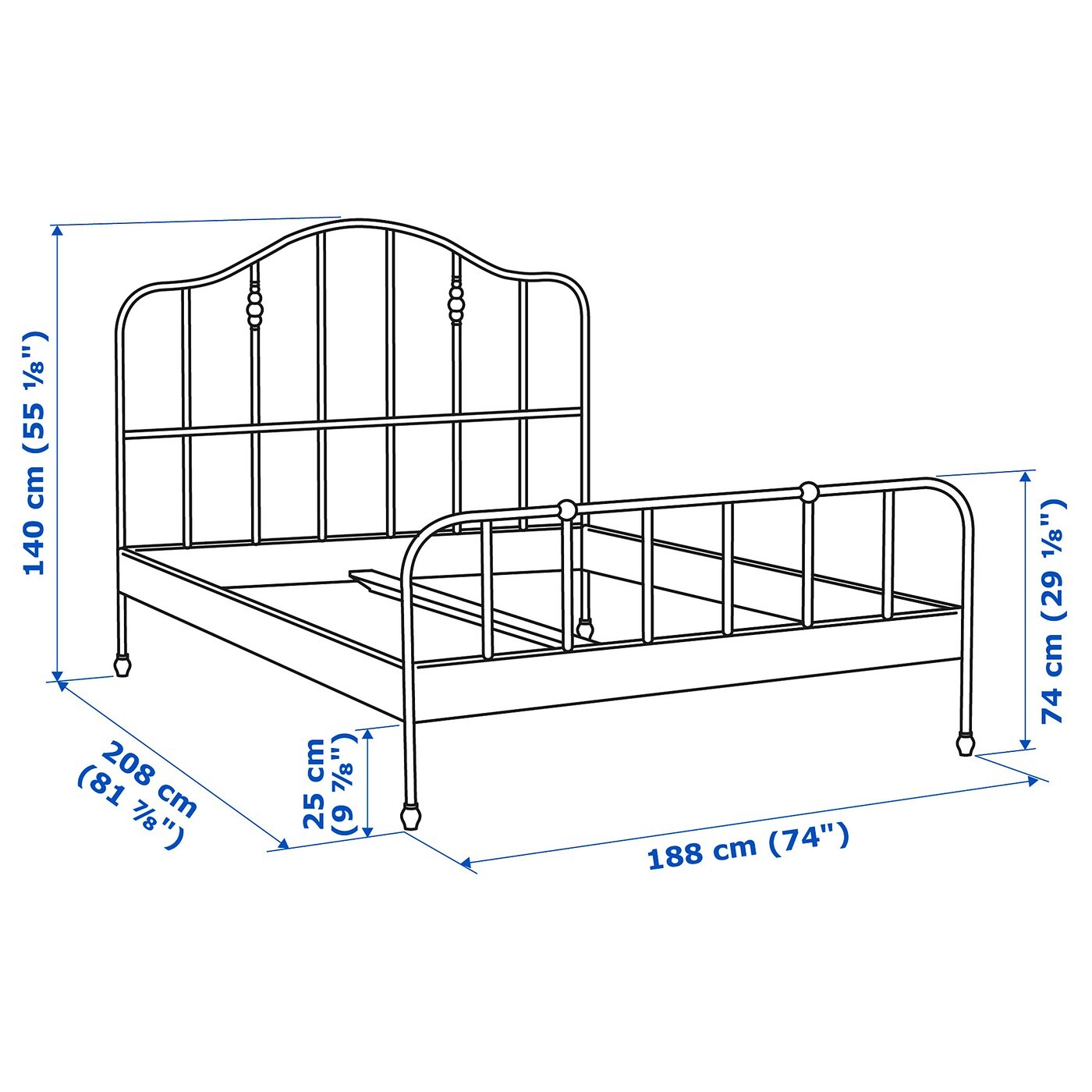 SAGSTUA Bed frame