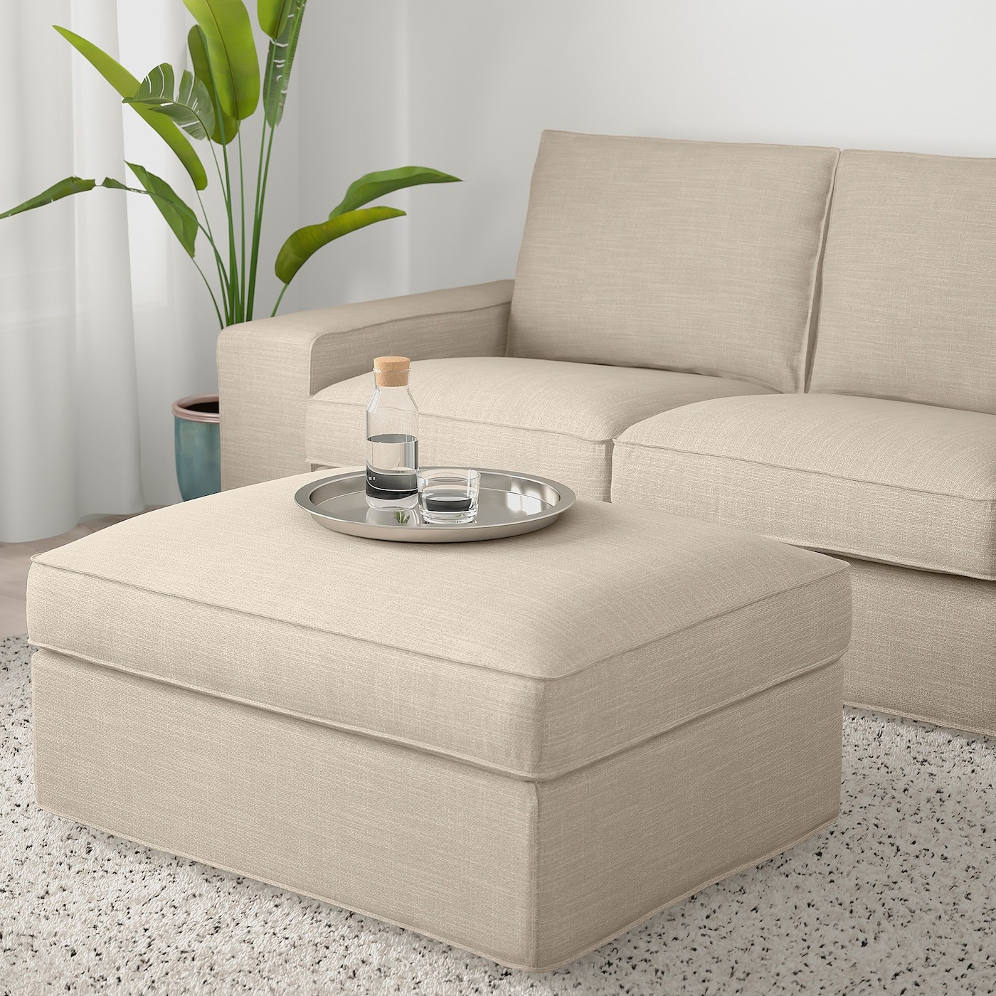 KIVIK Footstool with storage