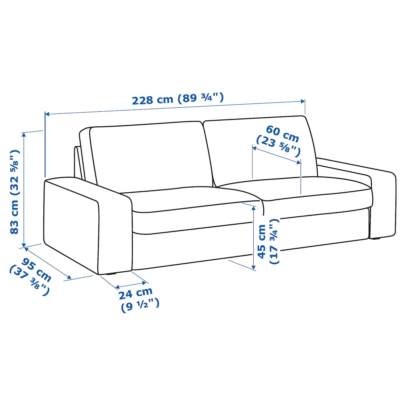 KIVIK 3-seat sofa