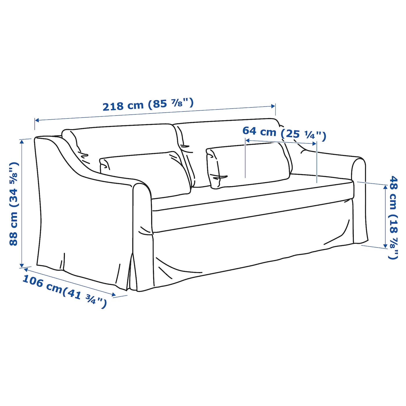 FÄRLÖV 3-seat sofa