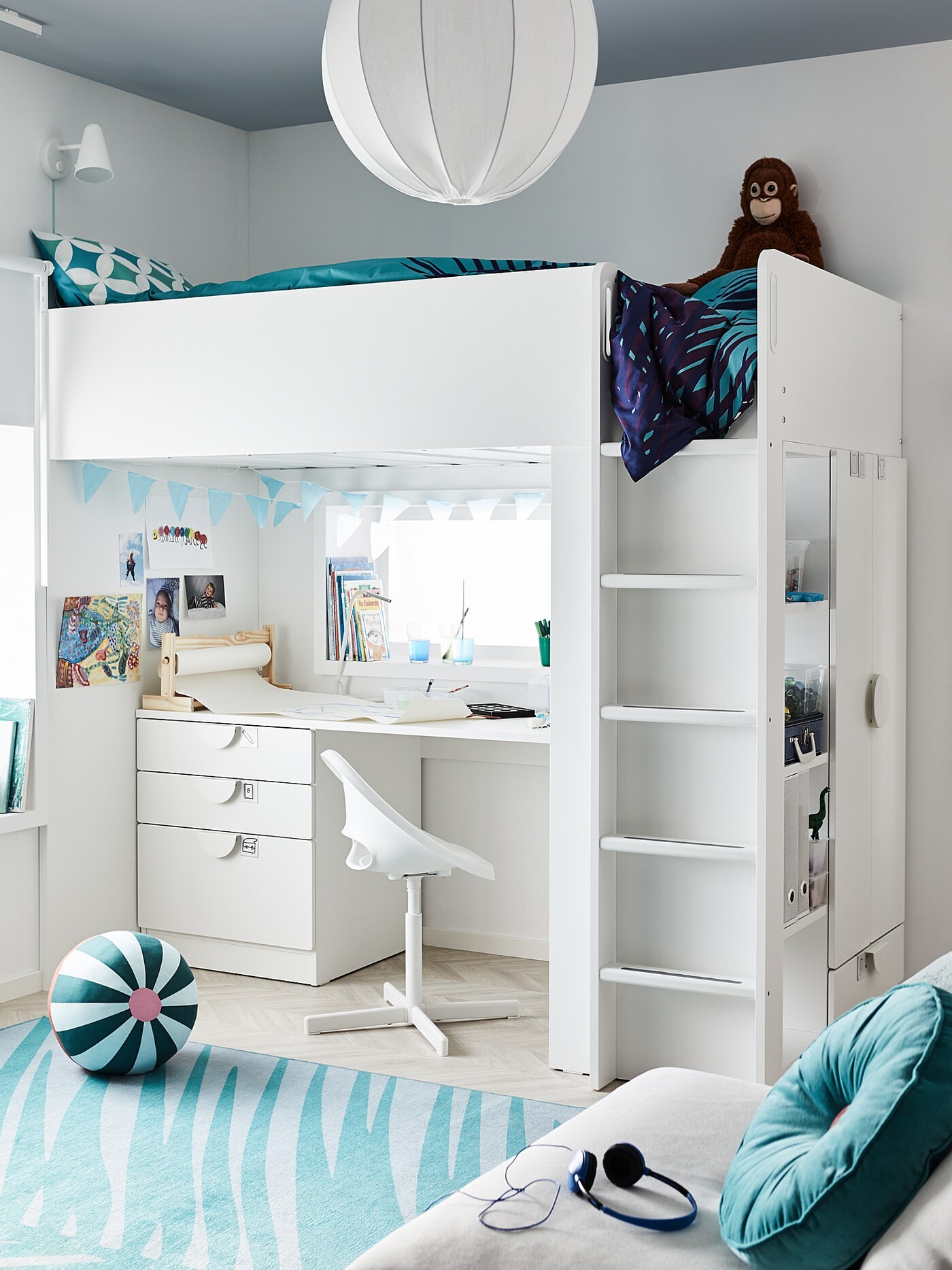 SMÅSTAD Loft bed