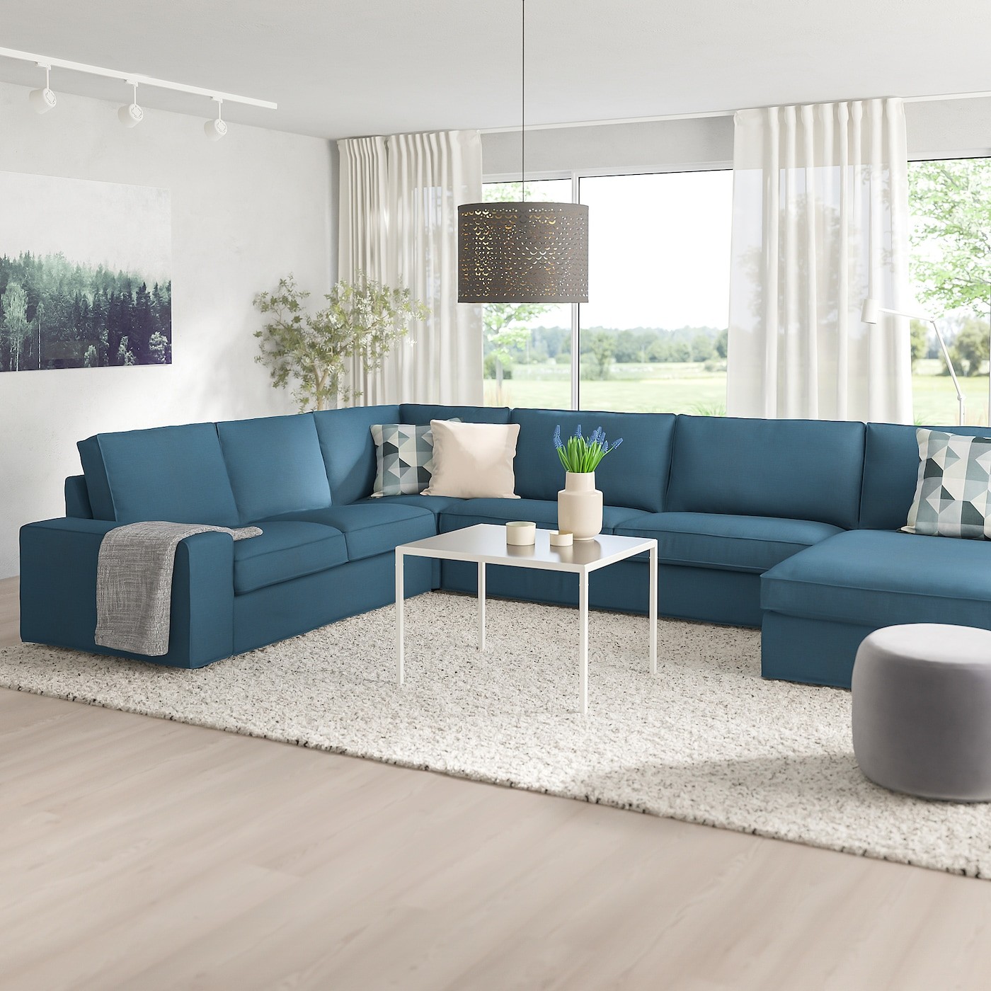 KIVIK Corner sofa, 6-seat