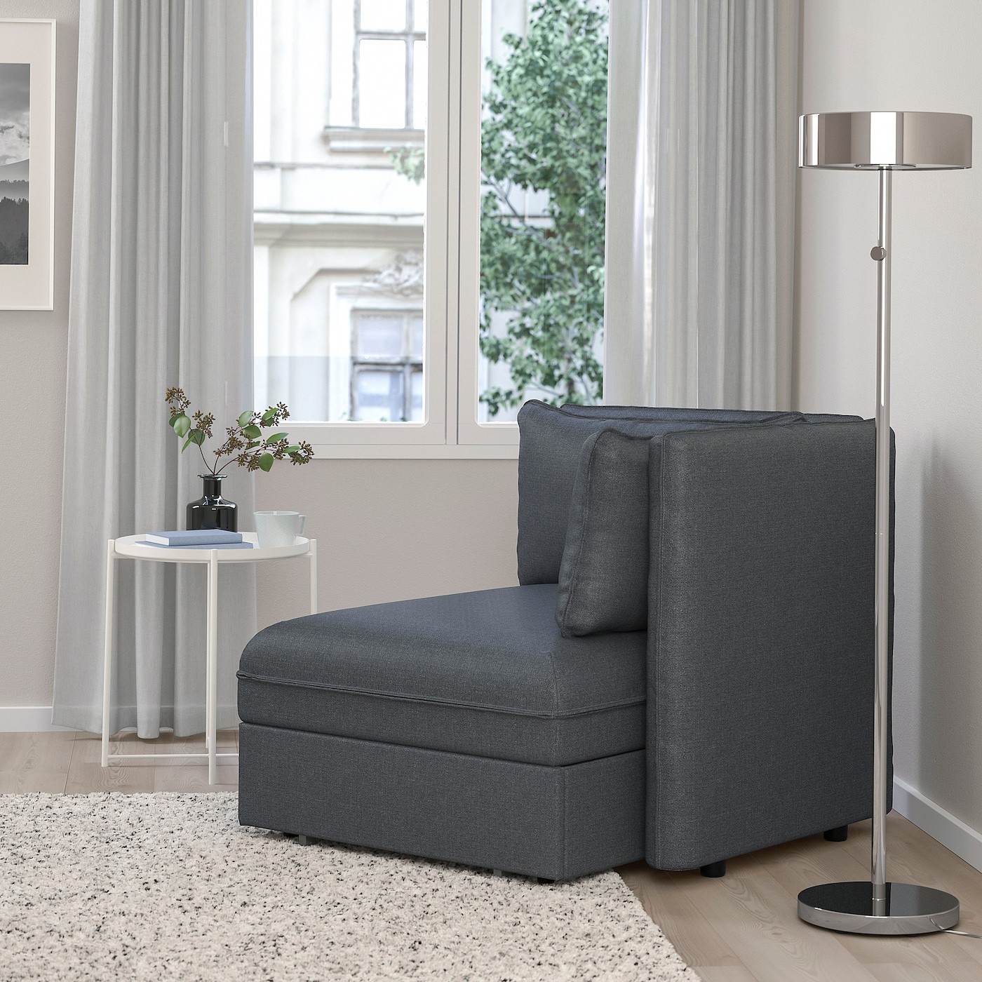 VALLENTUNA Sofa-bed module with backrests