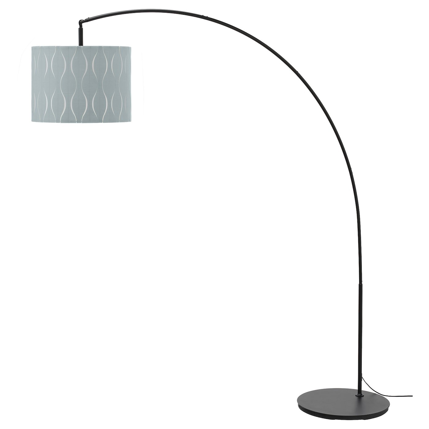 LÖKNÄS / SKAFTET Floor lamp, arched