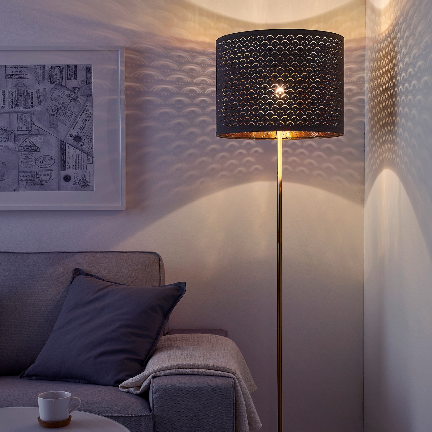 NYMÖ / SKAFTET Floor lamp