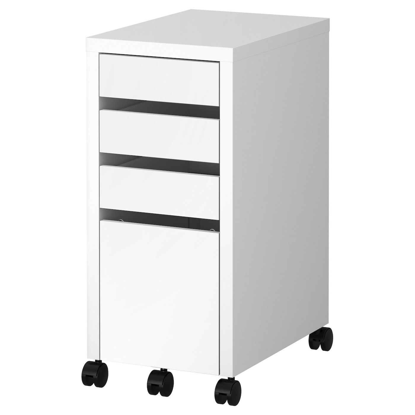 MICKE Drawer unit with drop-file storage