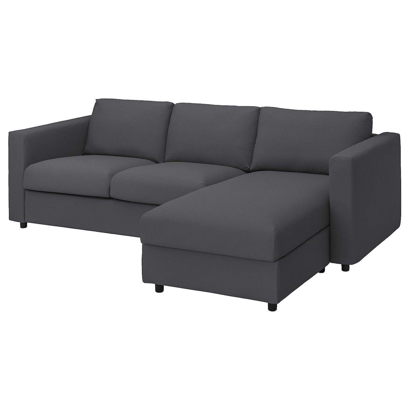 VIMLE Cover 3-seat sofa w chaise longue