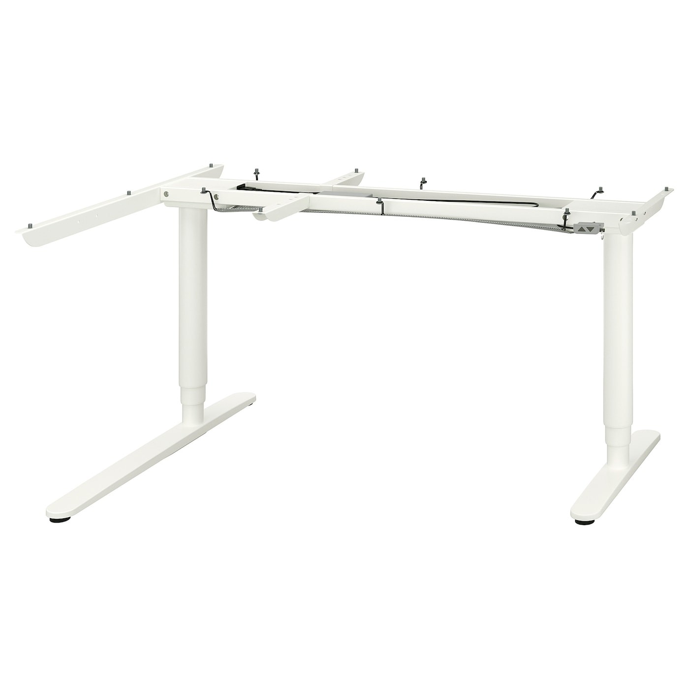 BEKANT Underframe sit/stand crnr table, el