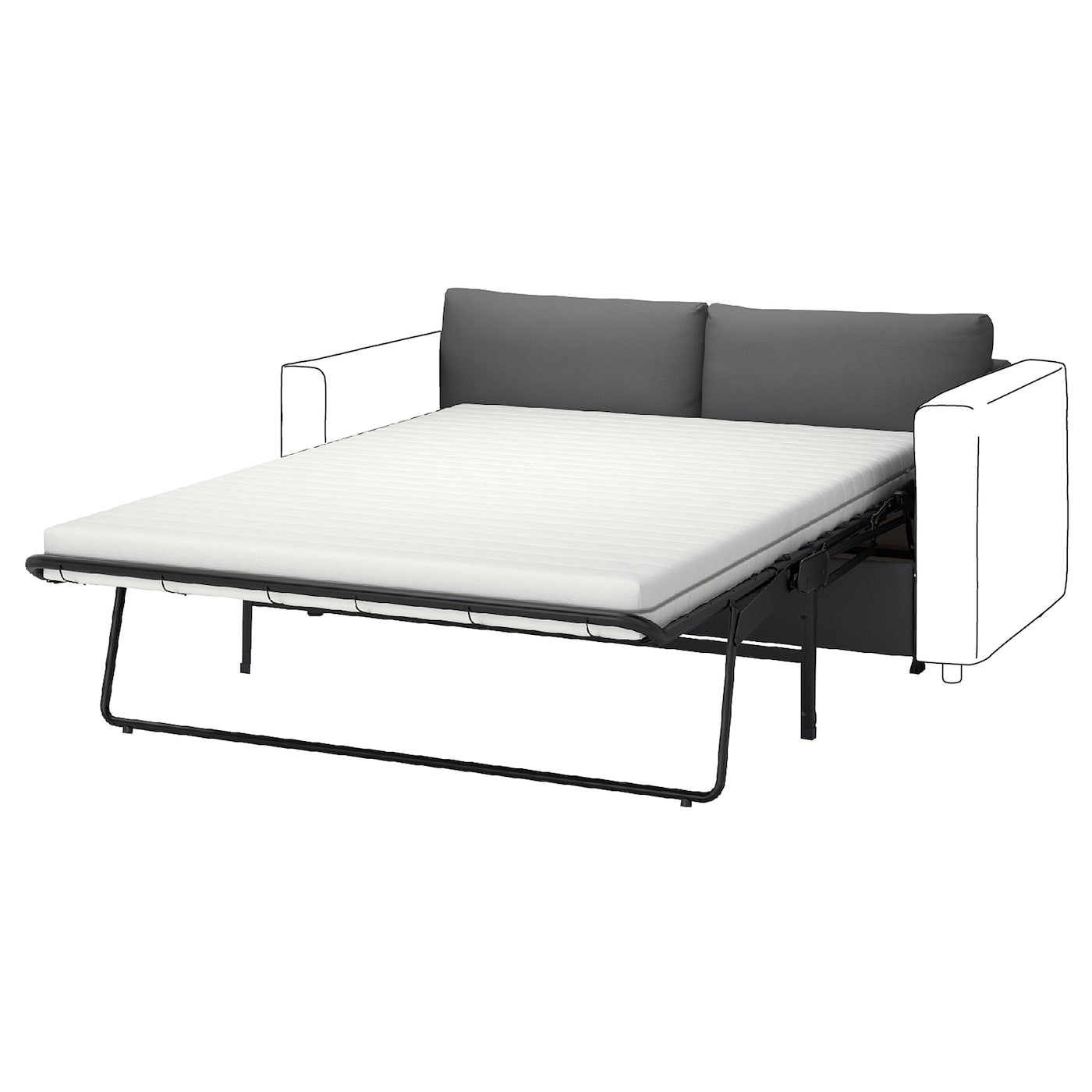 VIMLE Cover for 2-seat sofa-bed section