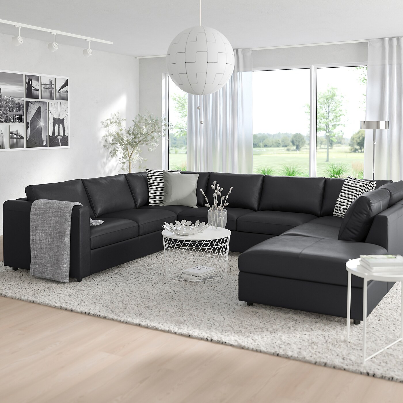 VIMLE U-shaped sofa, 6 seat