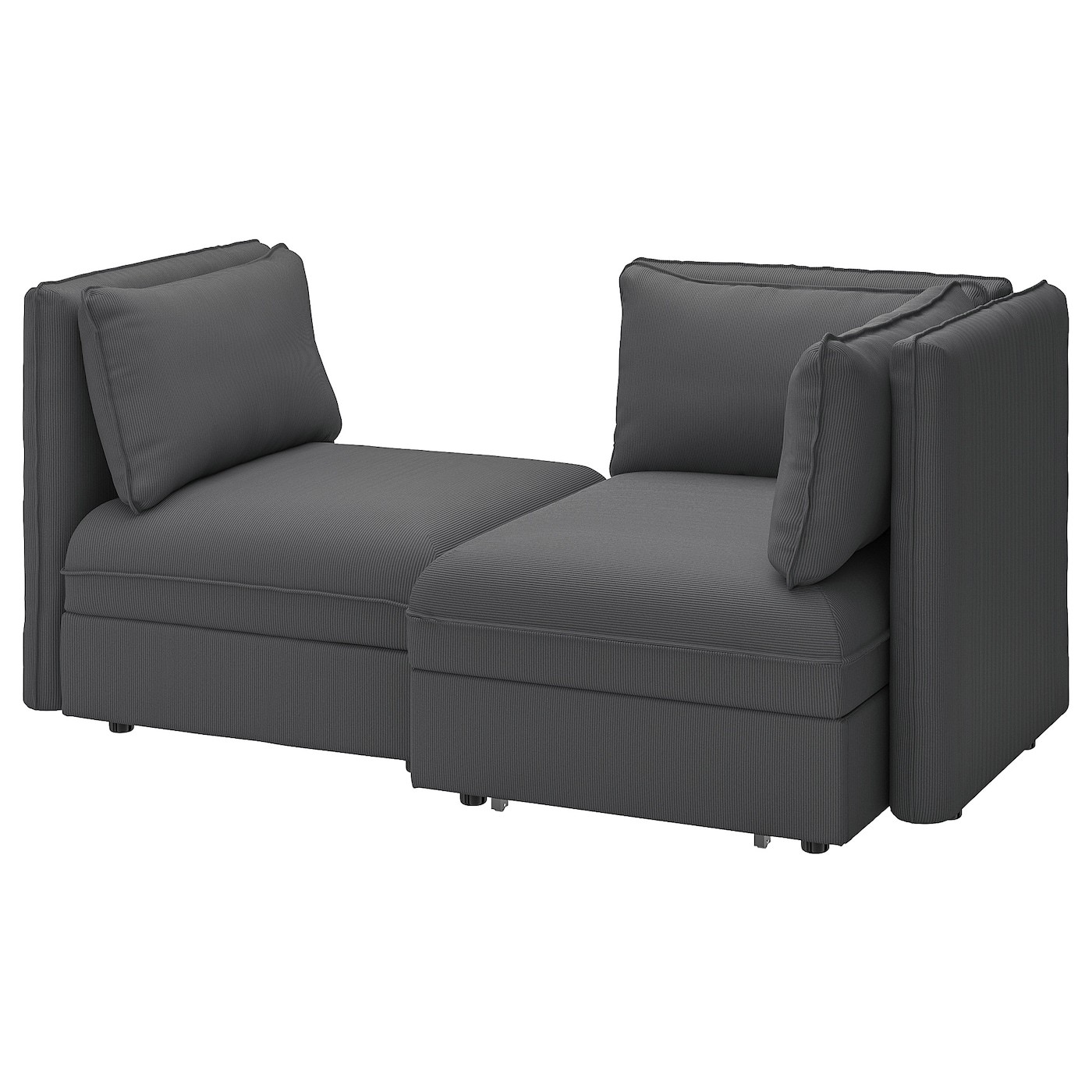 VALLENTUNA 2-seat modular sofa with sofa-bed