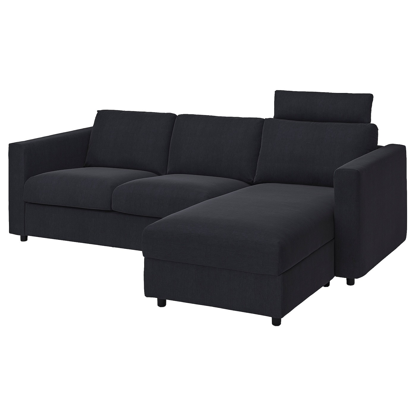 VIMLE Cover 3-seat sofa w chaise longue