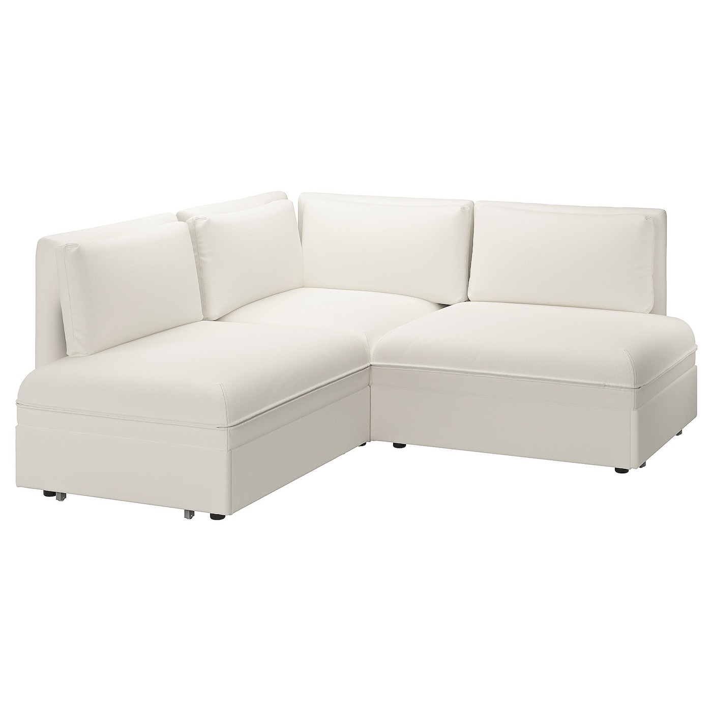 VALLENTUNA Modular crnr sofa 3-seat+2 sofa-bed