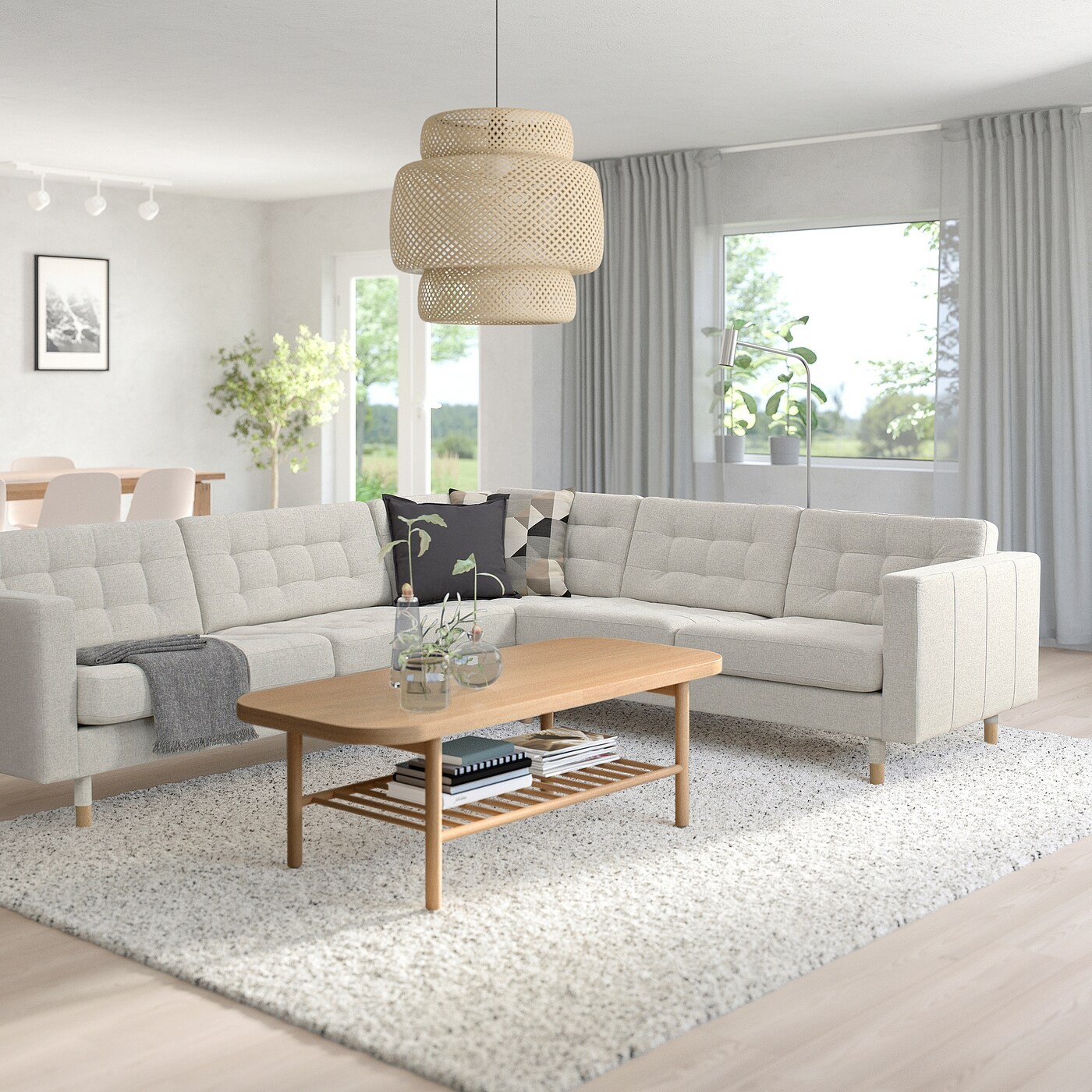 LANDSKRONA Corner sofa, 5-seat