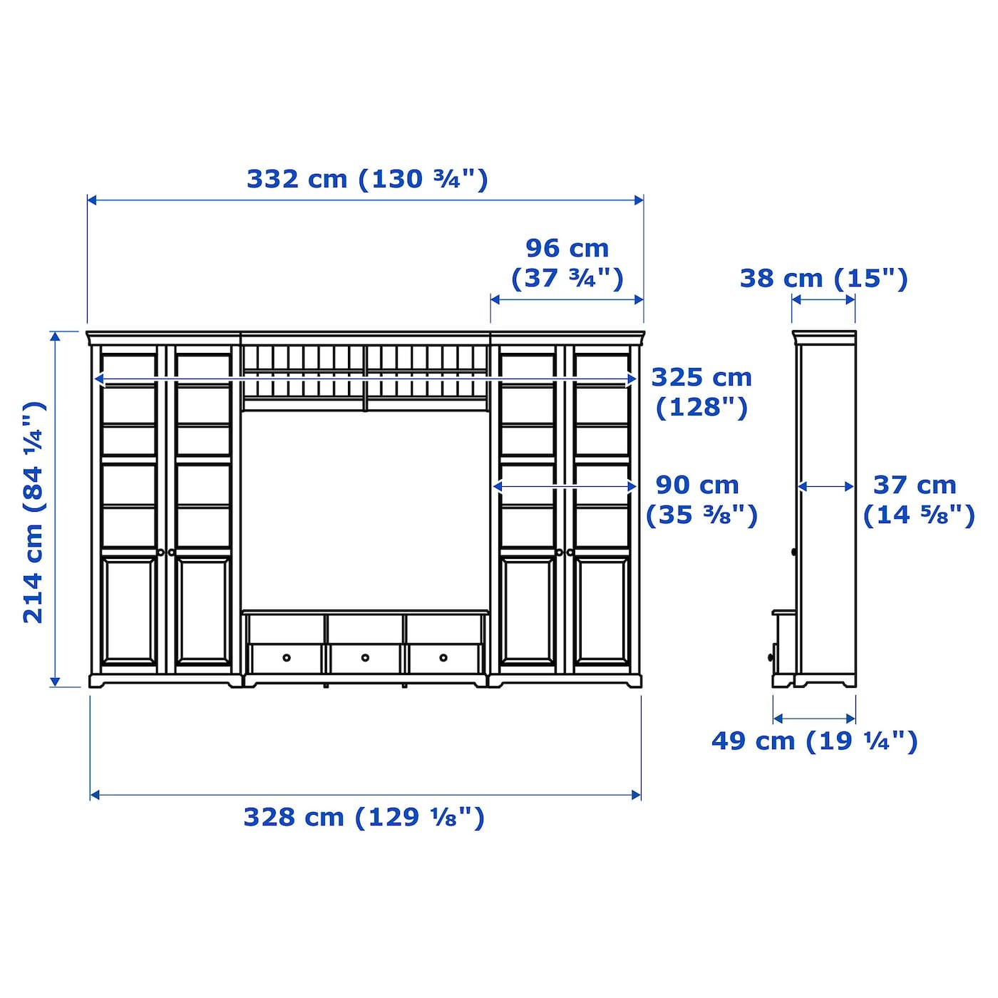 LIATORP TV storage combination