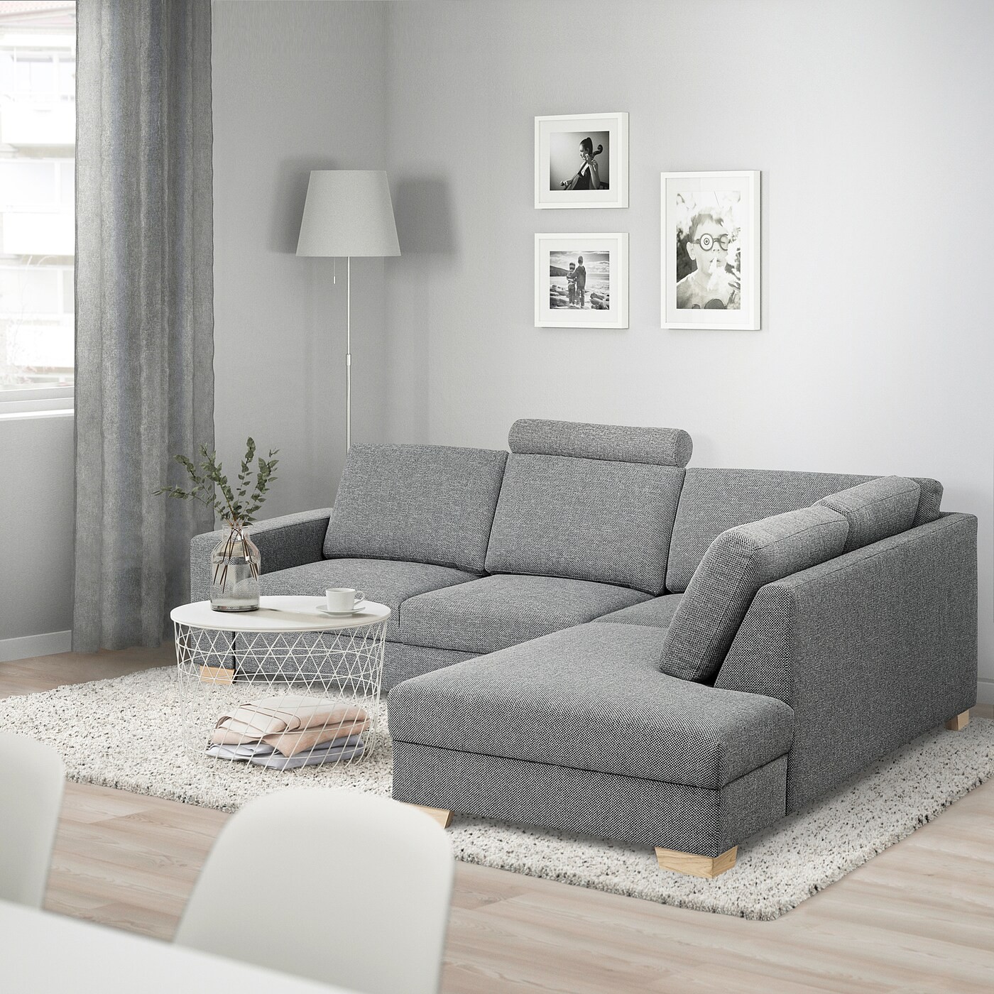 SÖRVALLEN Corner sofa, 3-seat