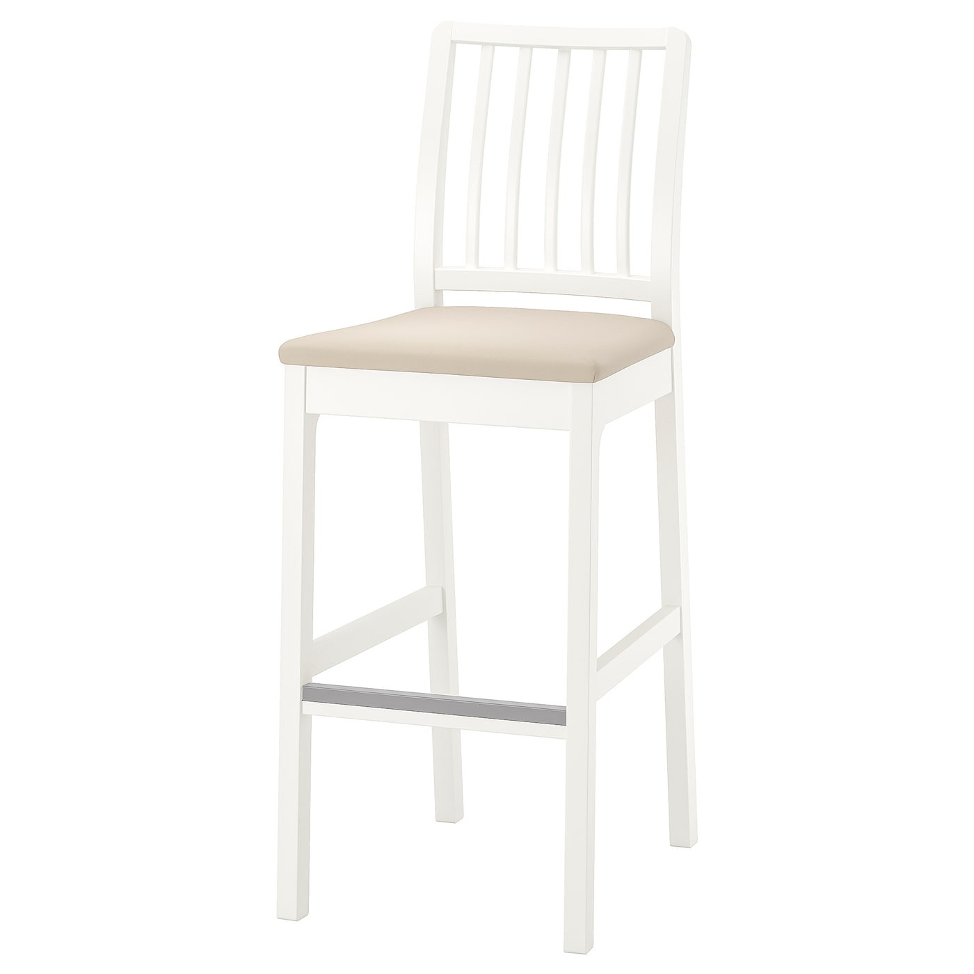 EKEDALEN Bar stool with backrest