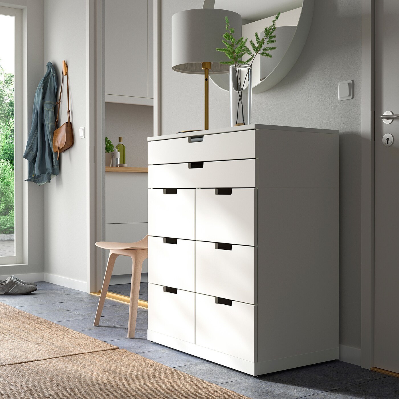 NORDLI Chest of 8 drawers