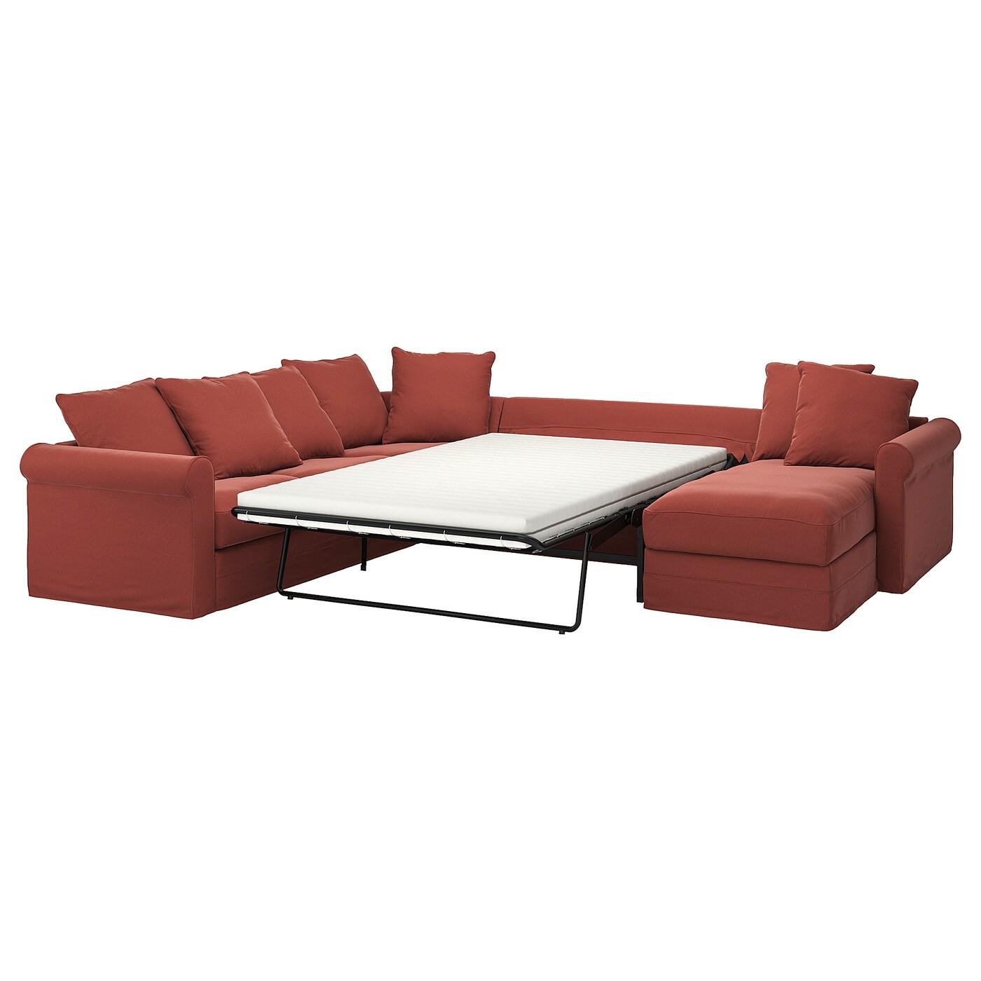 GRÖNLID Crnr sofa-bed, 5-seat w chaise lng