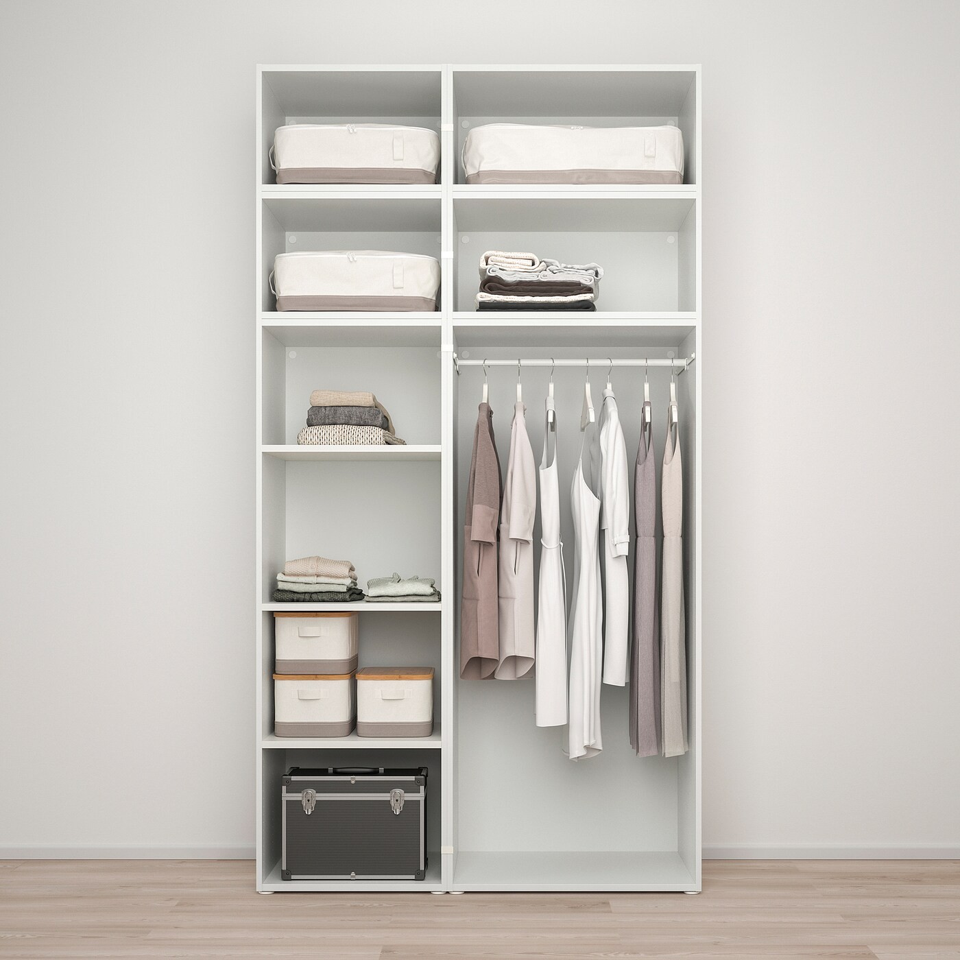 PLATSA Wardrobe with 9 doors