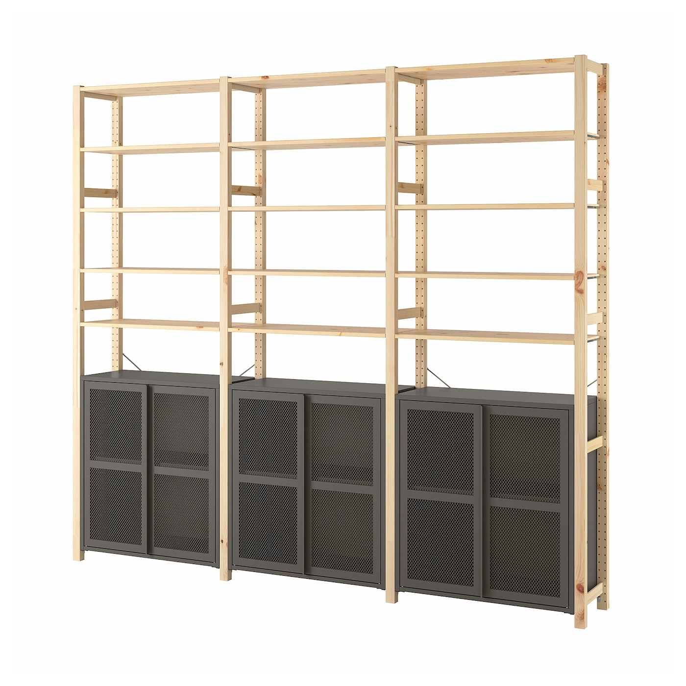 IVAR 3 sections/cabinet/shelves