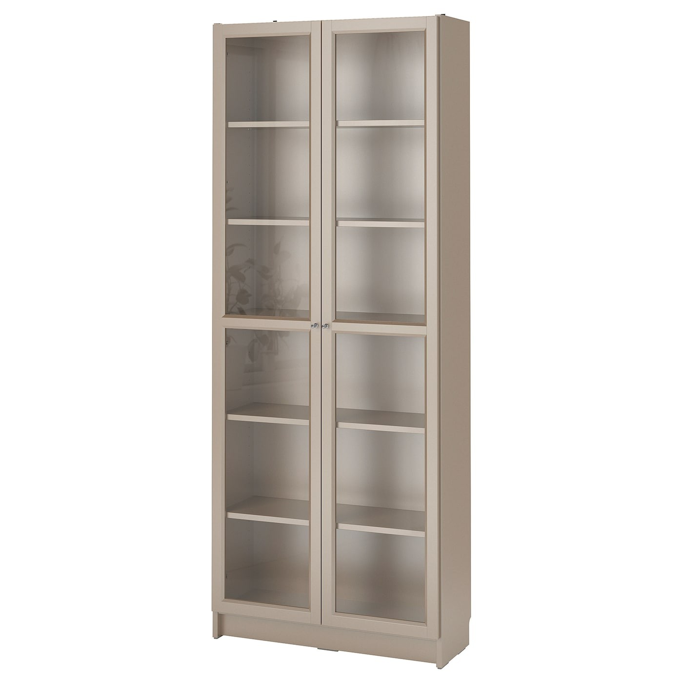 BILLY Bookcase with glass-doors