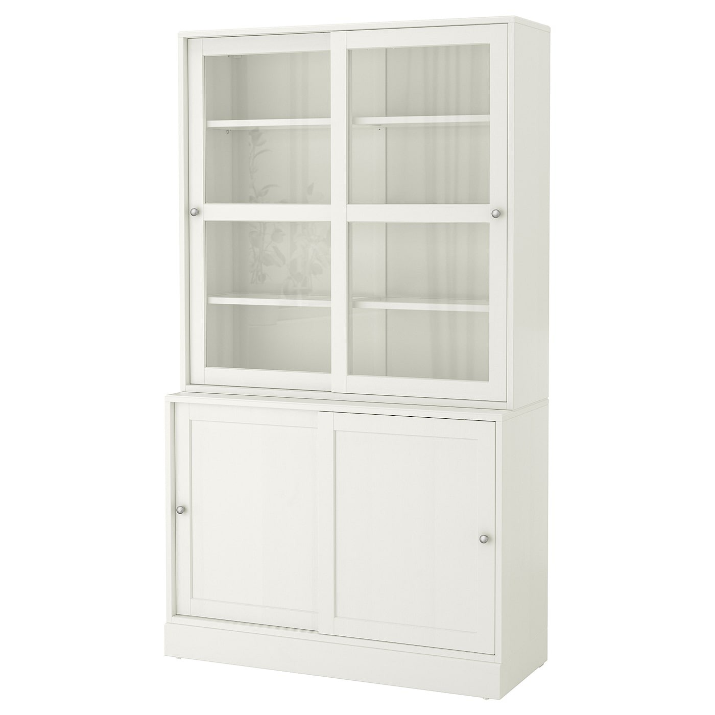 HAVSTA Storage comb w sliding glass doors