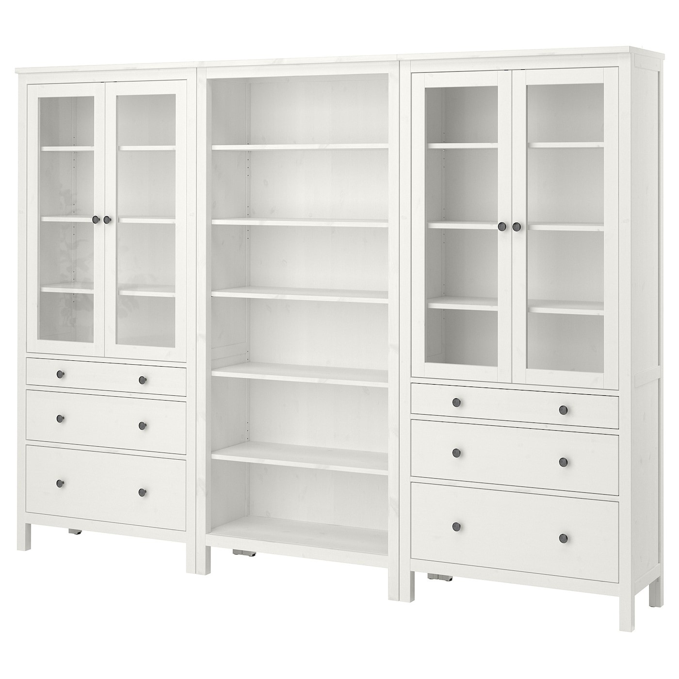 HEMNES Storage combination w doors/drawers